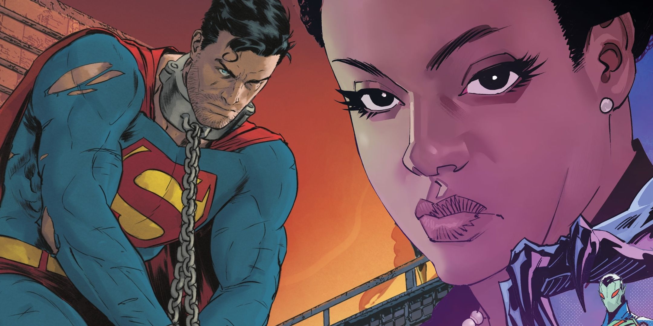 Superman in Chains and Amanda Waller DC