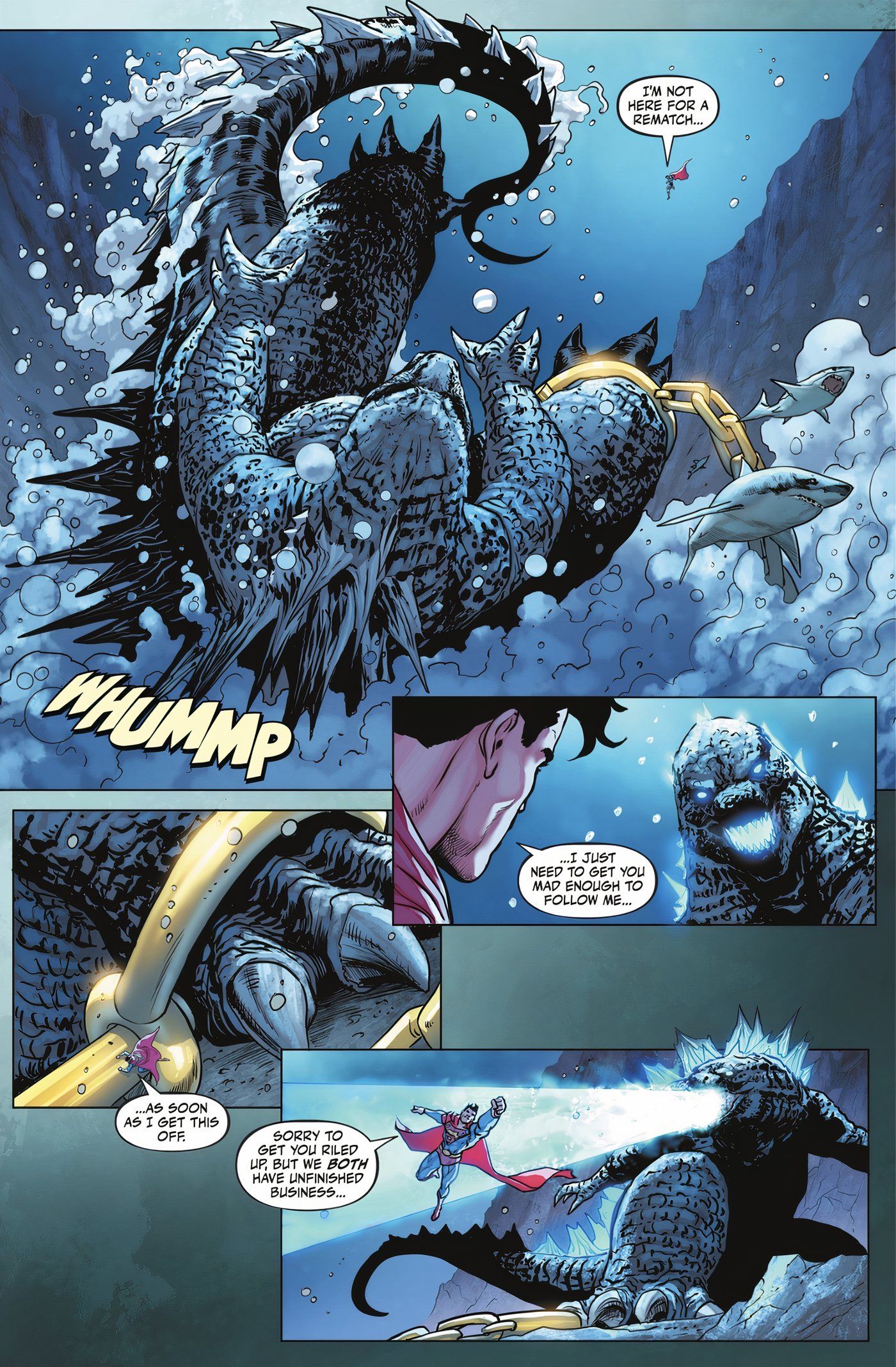 Superman passa a lutar contra Godzilla DC