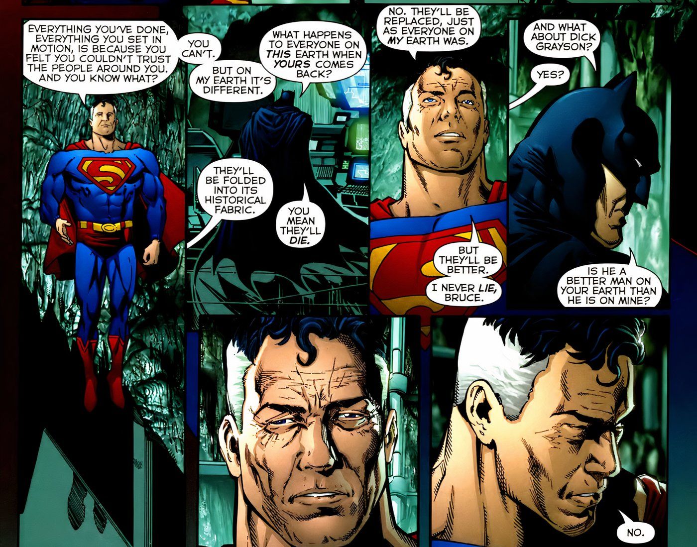 Superman afirma que Earth-1 Dick é a melhor versão