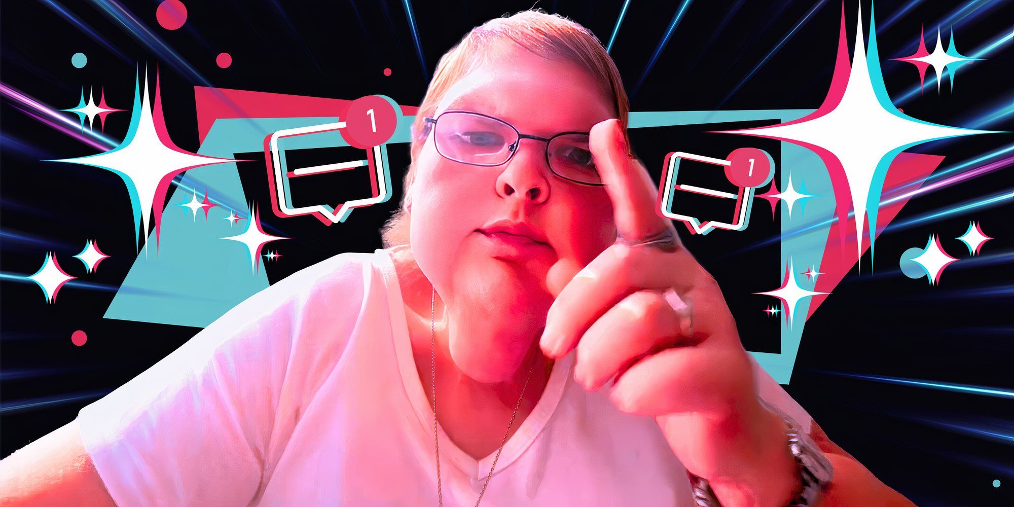 tammy slaton 1000 lb sisters pointing finger in montage with social media symbols in background