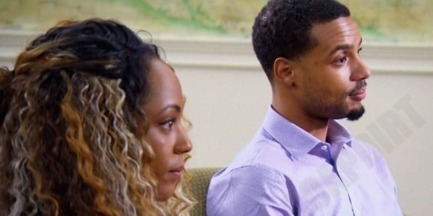 Taylor Dunklin and Brandon Reid MAFS sesaon 10 sitting down and listening to someon off screen