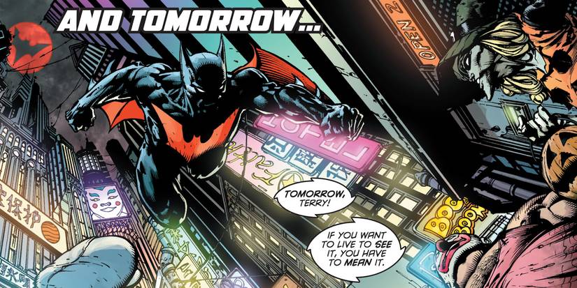 Terry McGinnis as Batman Beyond Cameo in Batman #700 Future