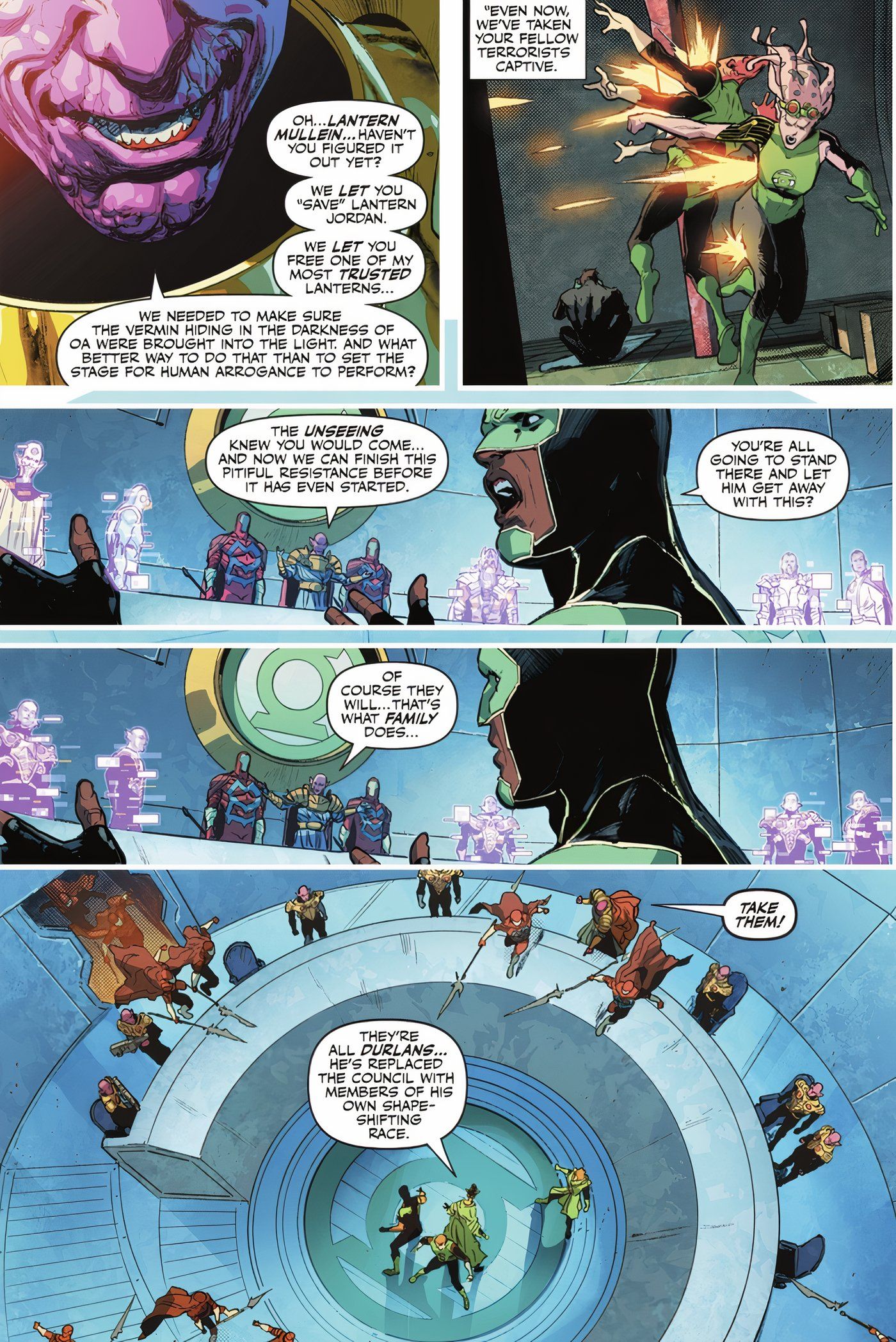 Thaaros revela sua traição aos Lanternas Verdes DC