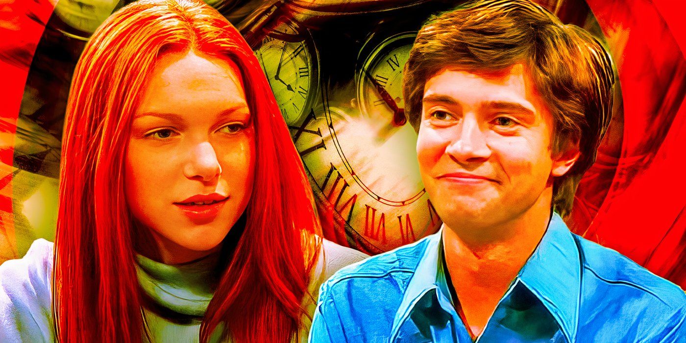 Laura Prepon as Donna Pinciotti and Topher Grace as Eric Forman in That '70s Show