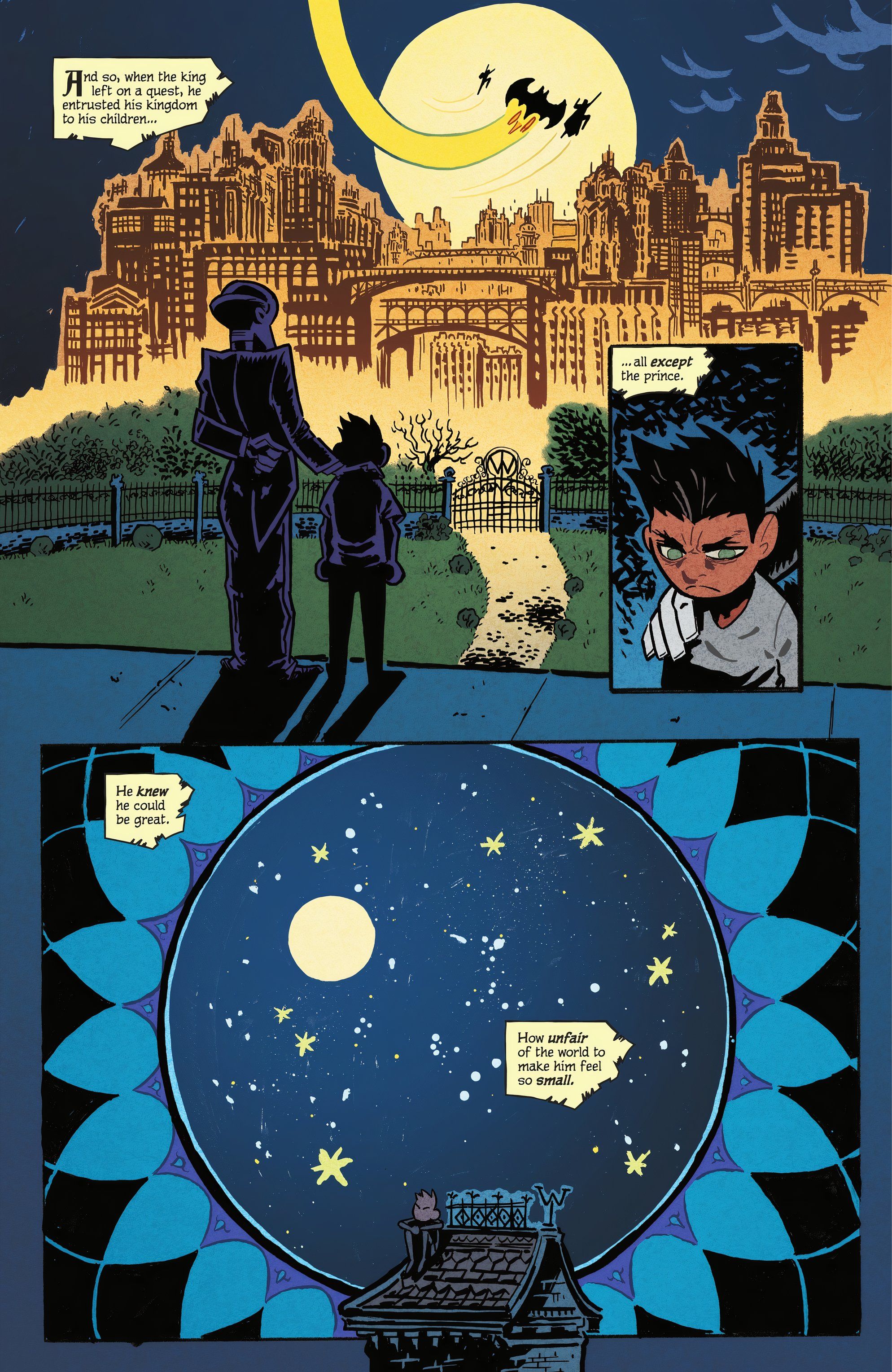 The Boy Wonder #1 com Damian Wayne e uma linda noite estrelada