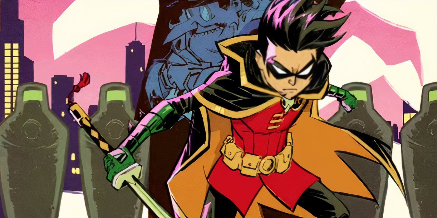 The alternate cover of “The Boy Wonder” No. 3 with Damian Wayne Robin Katana