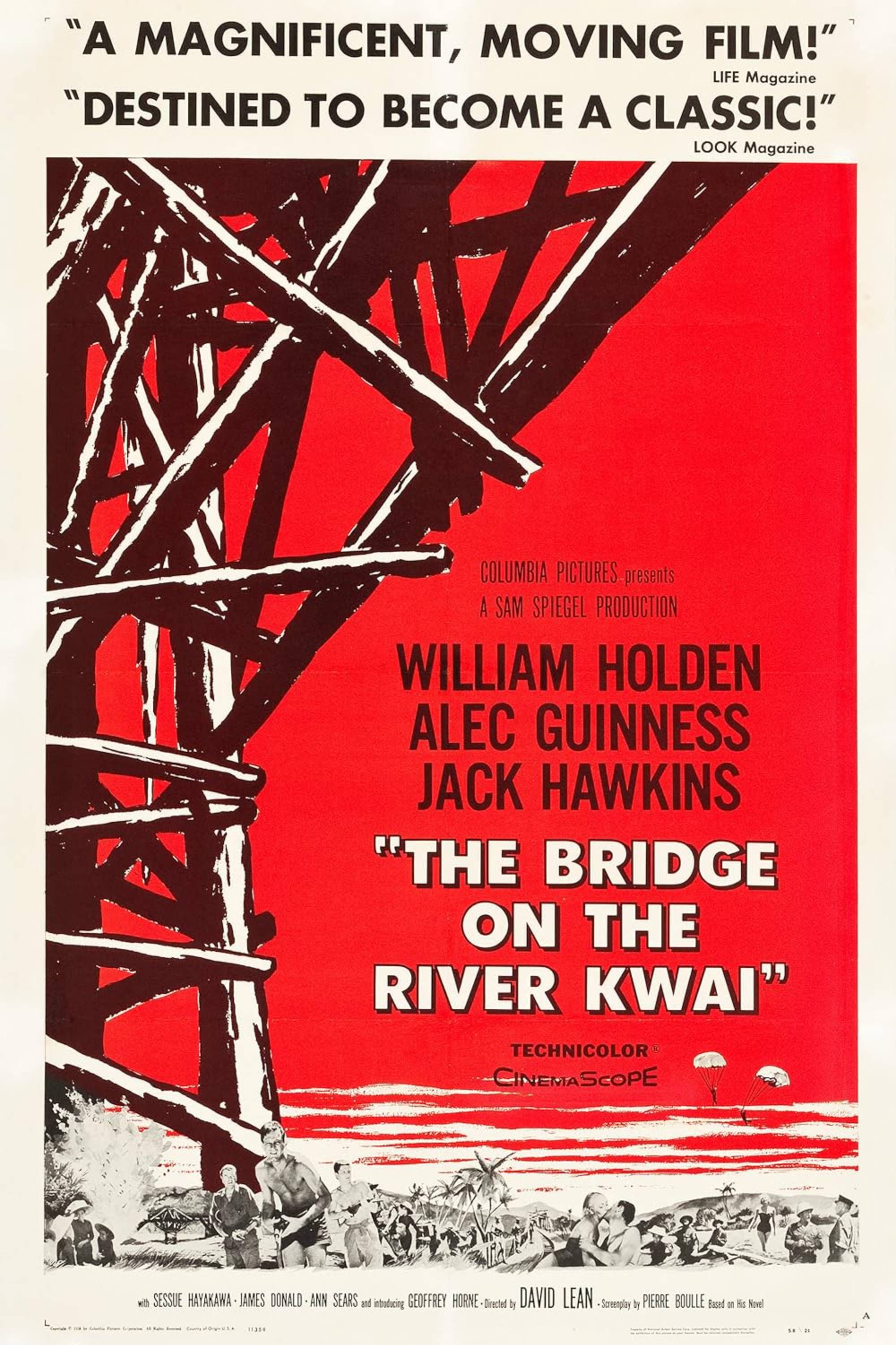 The Bridge On The River Kwai (1957) - Poster