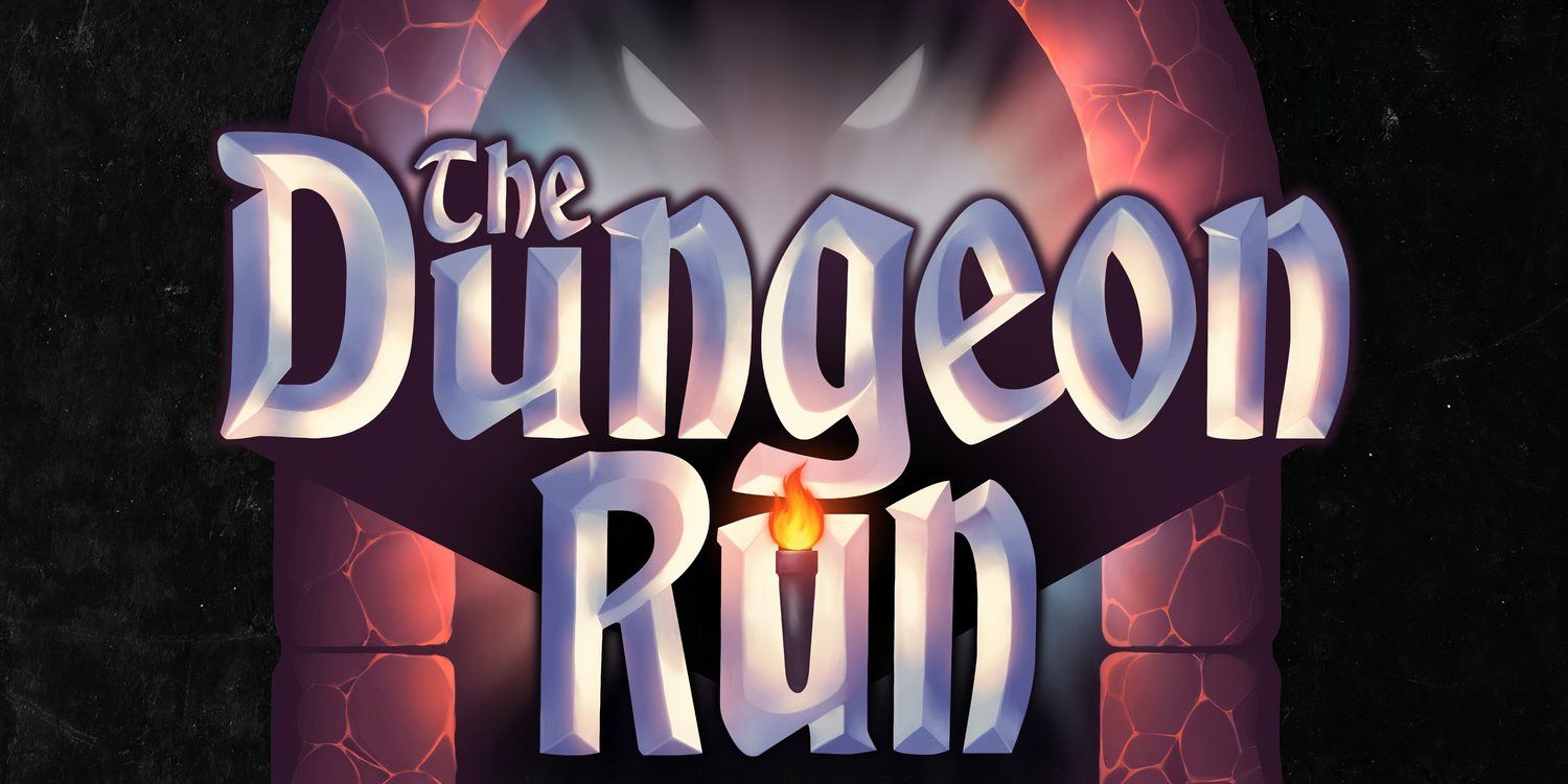 O logotipo do Dungeon Run