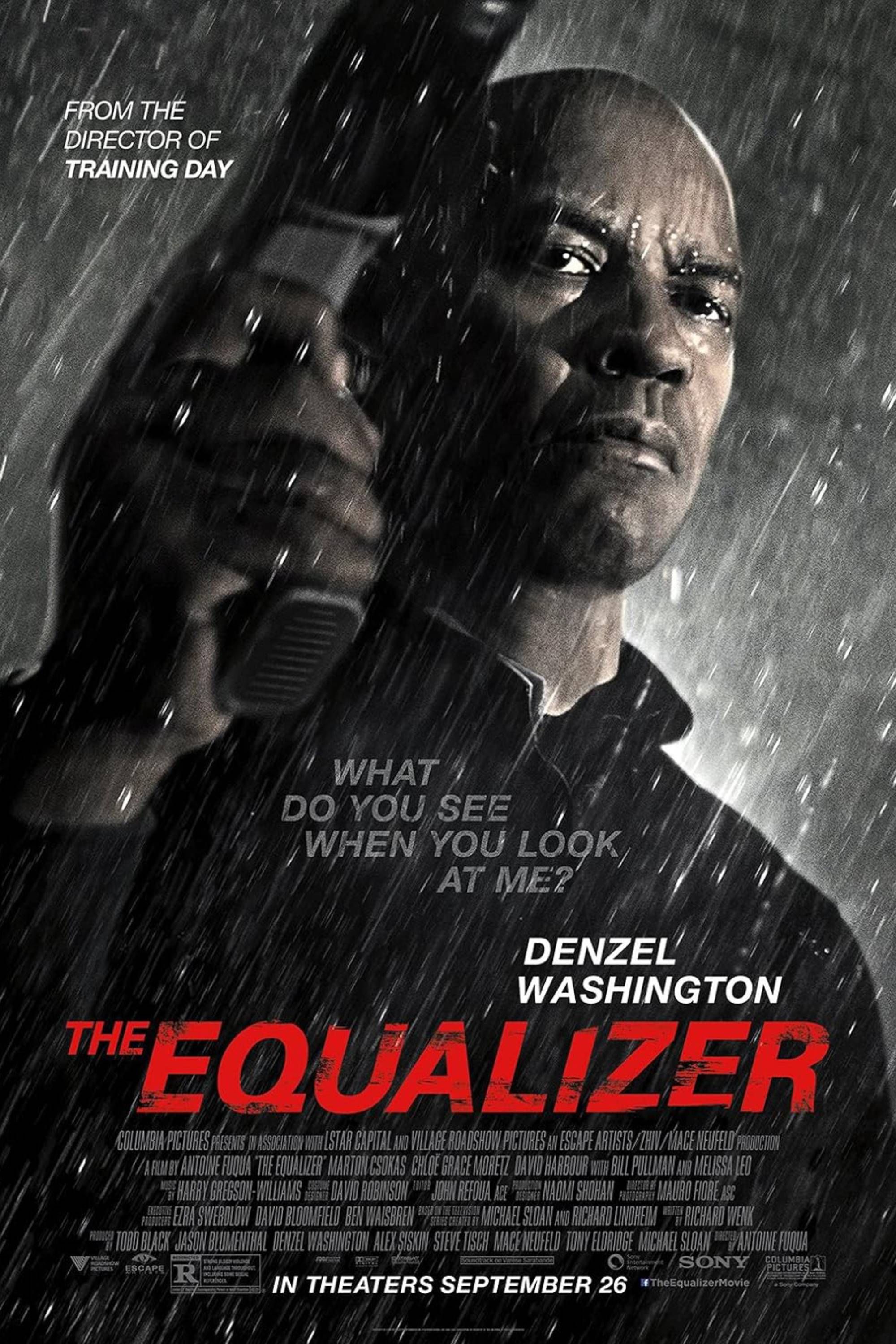 The Equalizer (2014) - Póster - Denzel Washington con un rifle