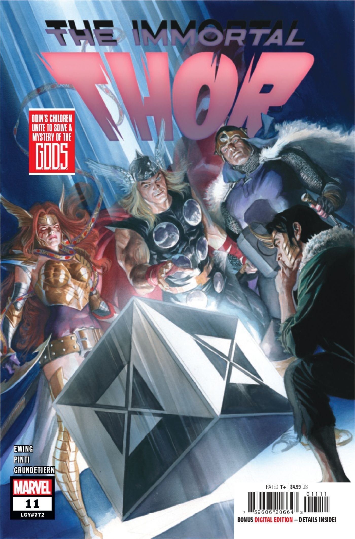 The Immortal Thor #11 cover art featuring Thor and the mysterious box.