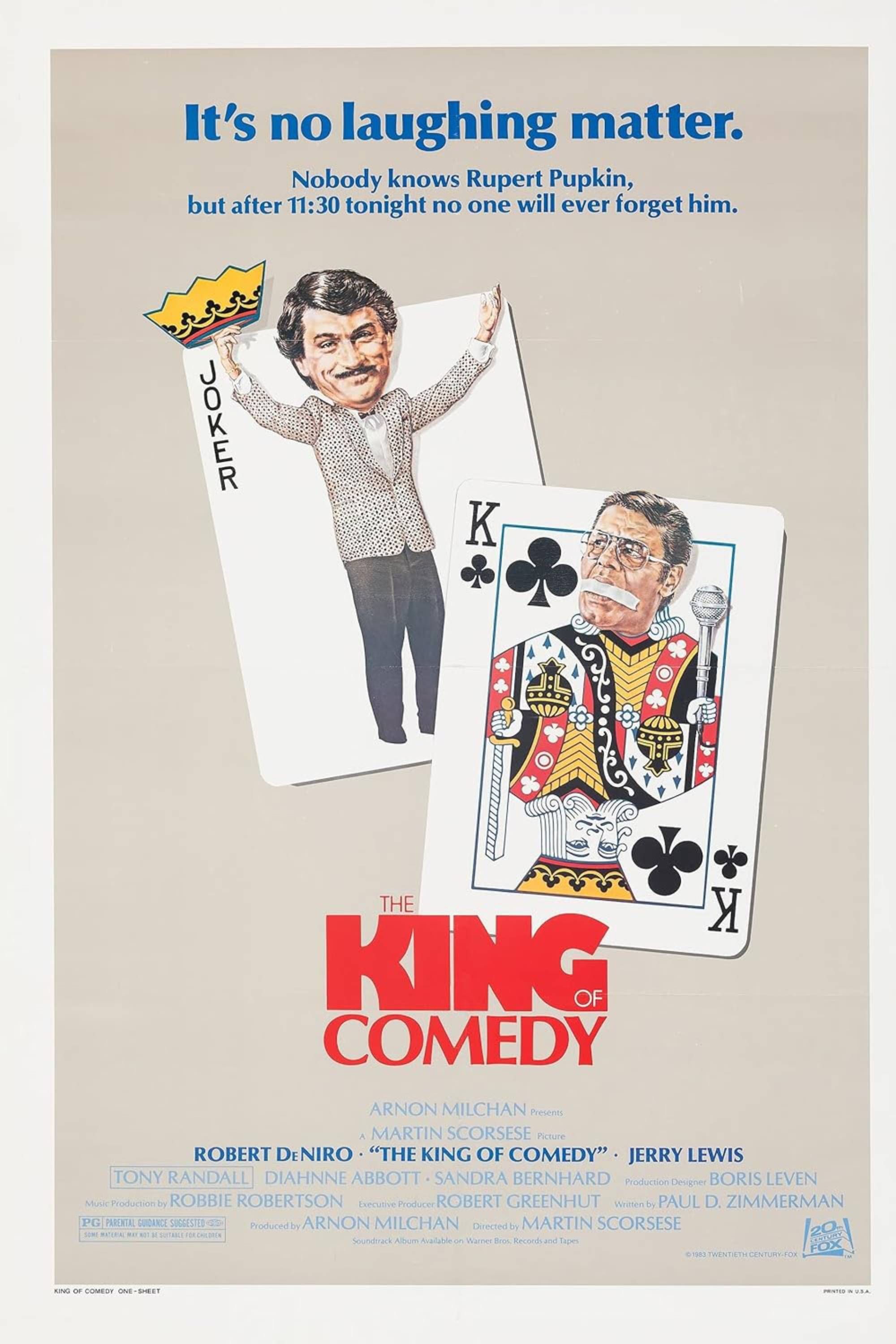 O Rei da Comédia - Pôster - Robert De Niro