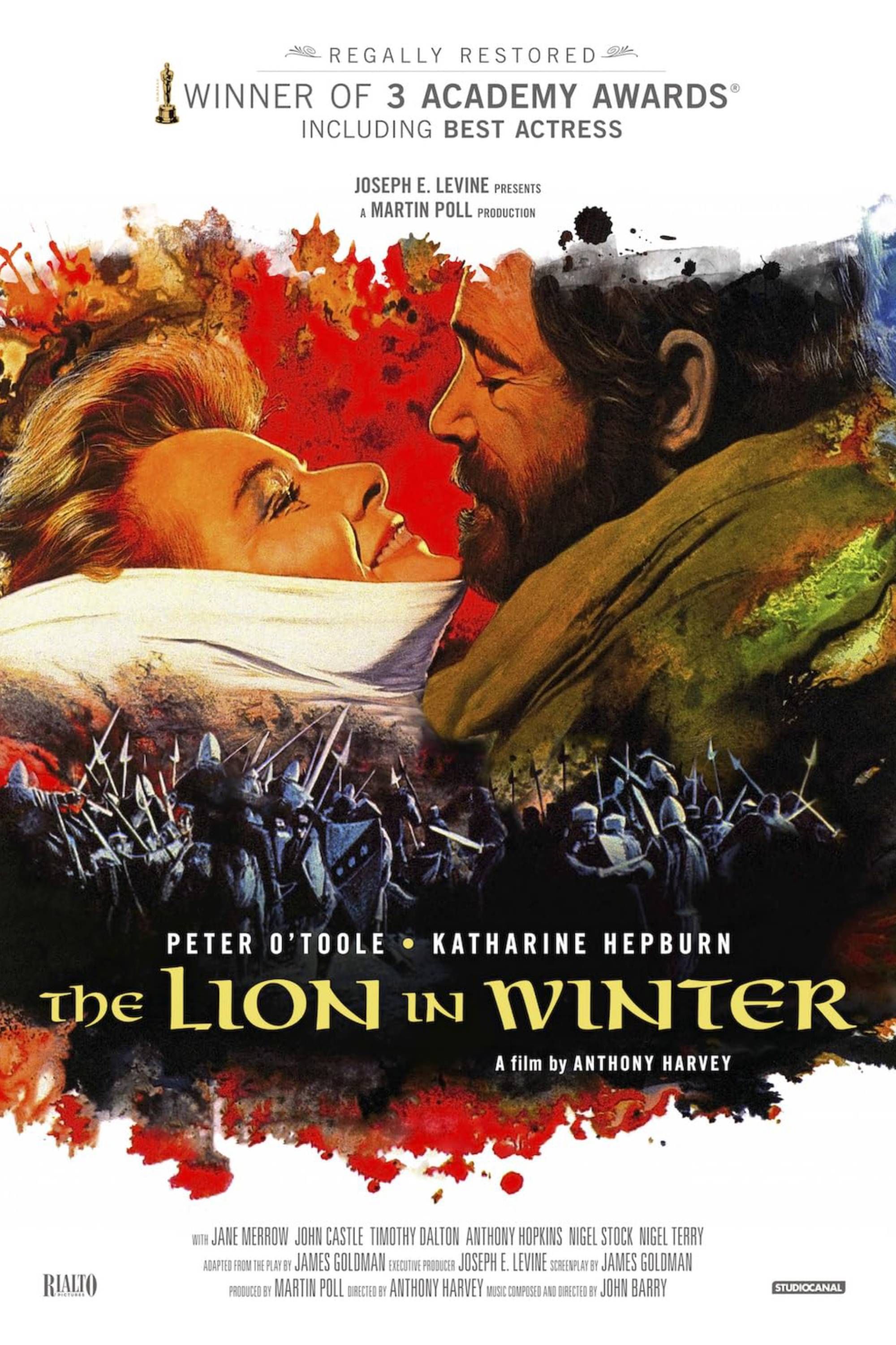 The Lion In Winter (1968) - Poster - Peter O&rsquo;Toole &amp; Katharine hepburn