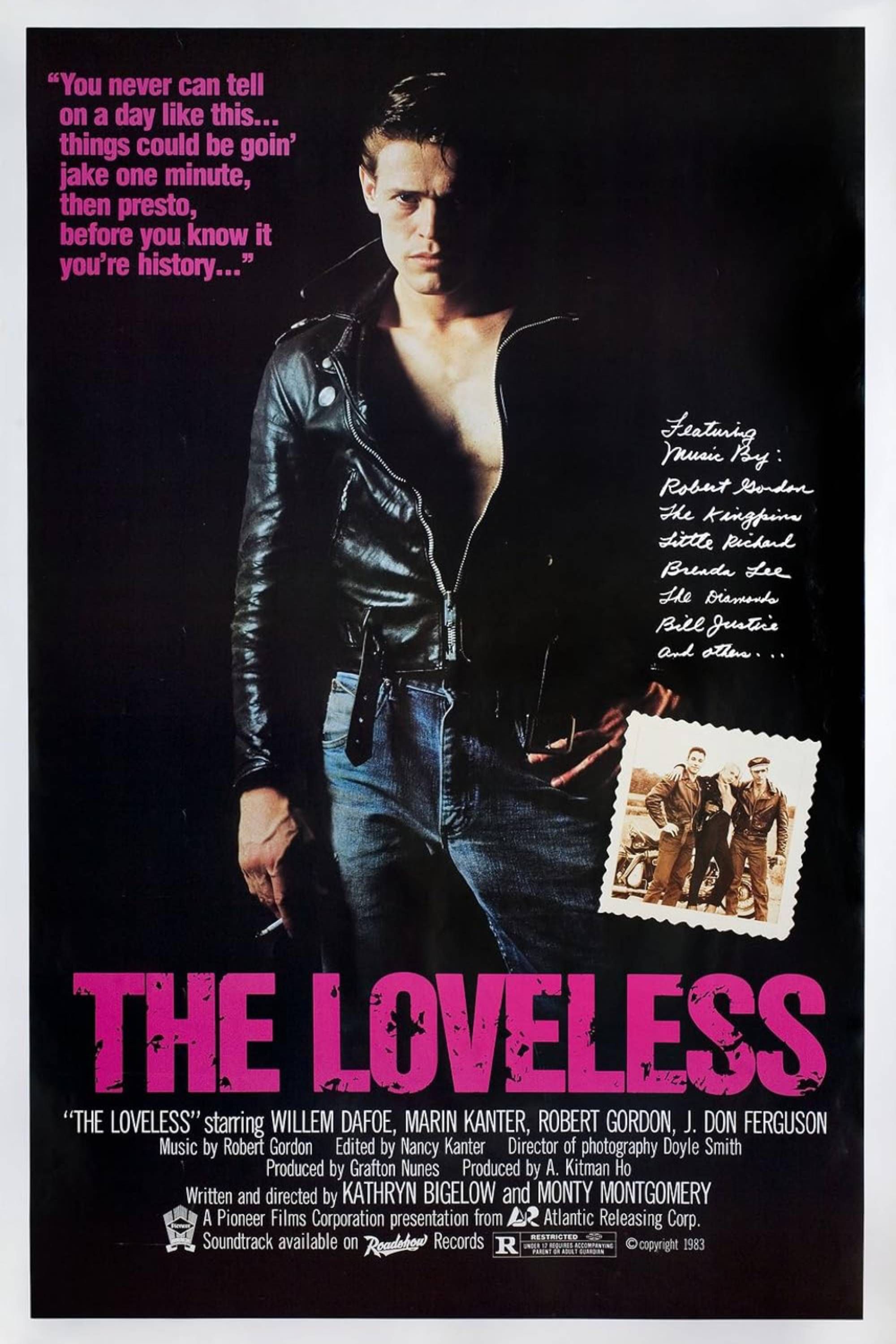 The Loveless (1981) - Pôster - Willem Dafoe Vestindo uma jaqueta