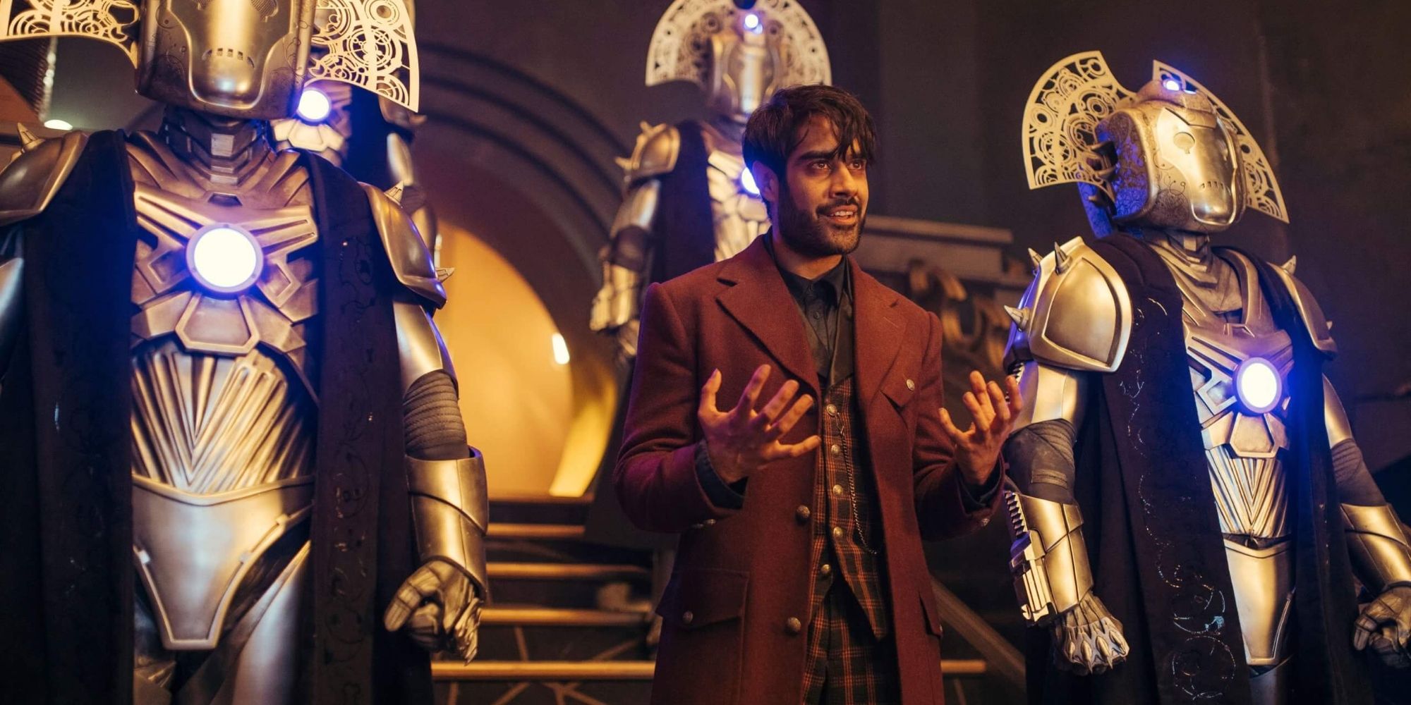 The Master (Sacha Dhawan) and the Cybermasters in the Doctor Who episode The Timeless Children