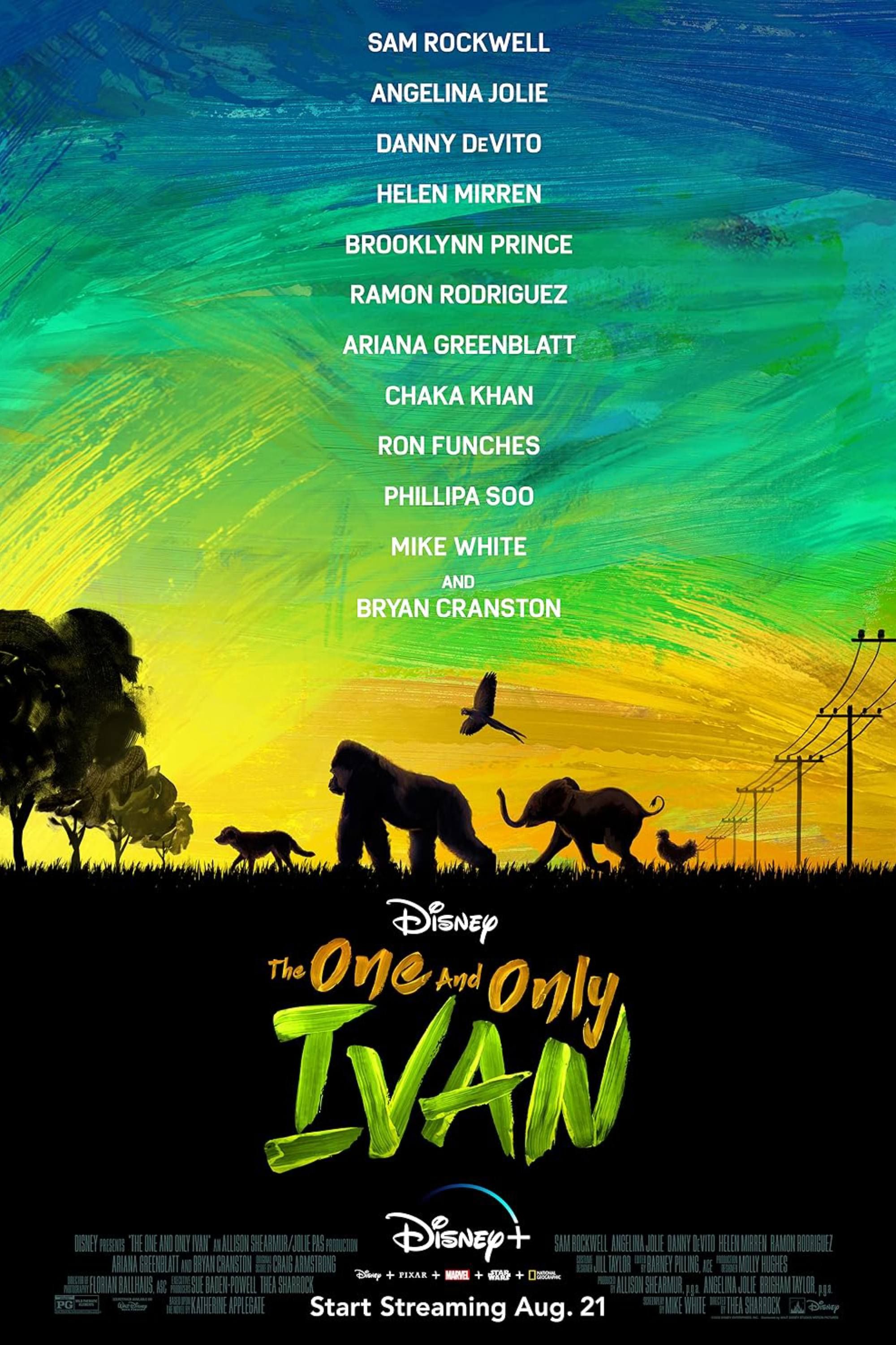 The One and Only Ivan (2020) - Poster - Animals Walking-1