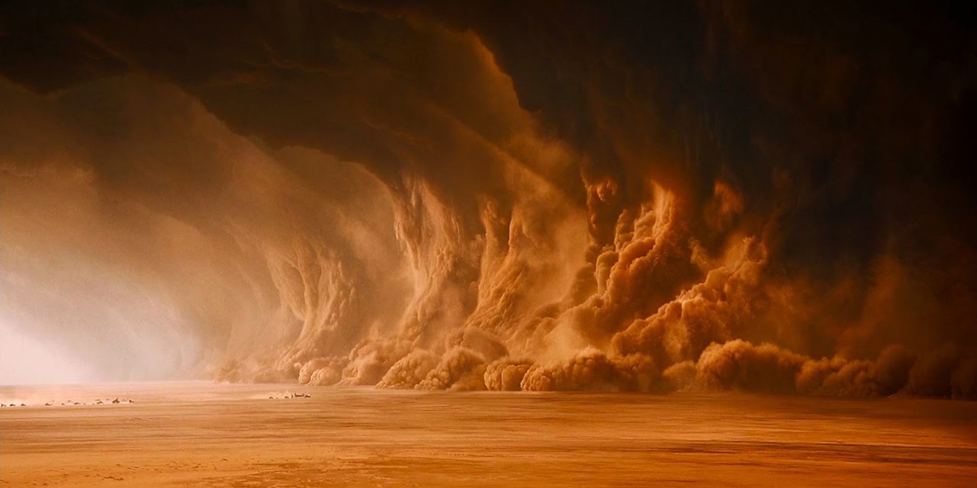 A tempestade de areia em Mad Max Fury Road