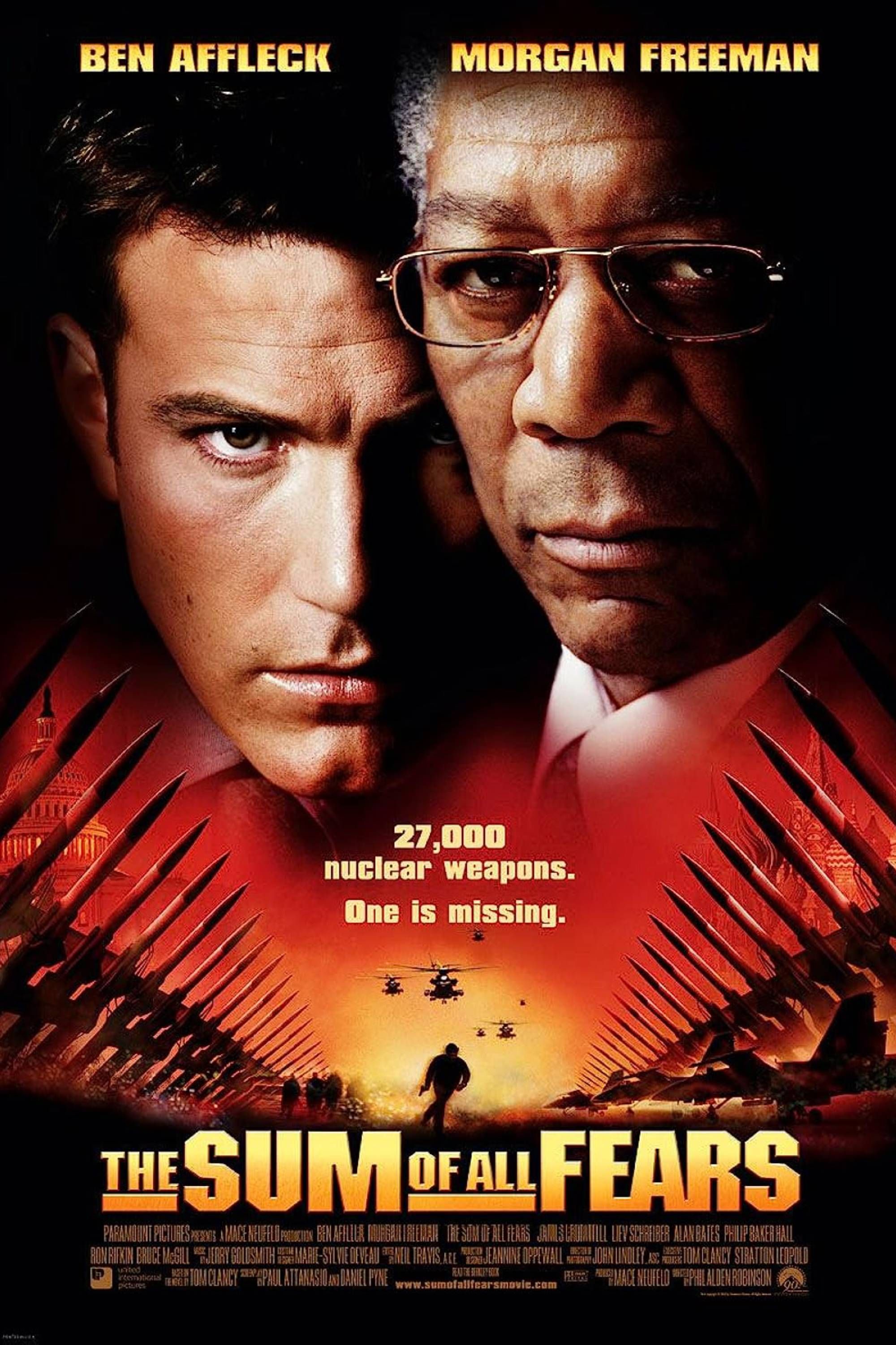The Sum Of All Fears (2002) - Poster - Ben Affleck & Morgan Freeman