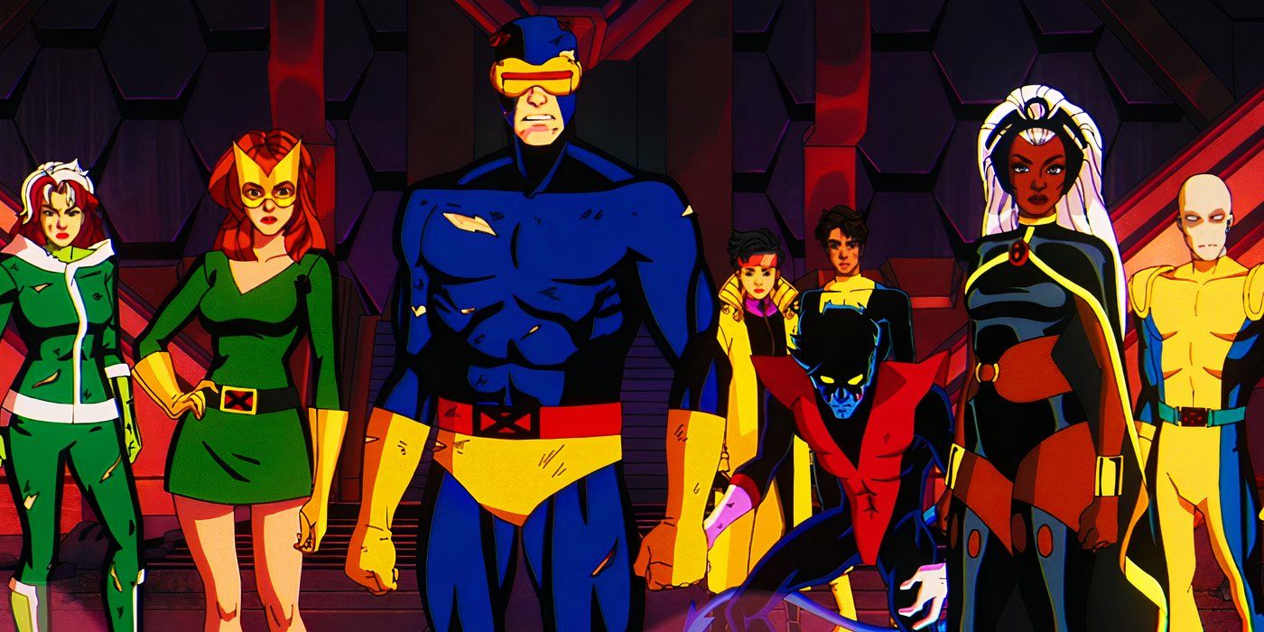 The X-Men team fighting Bastion in X-Men '97 episode 10