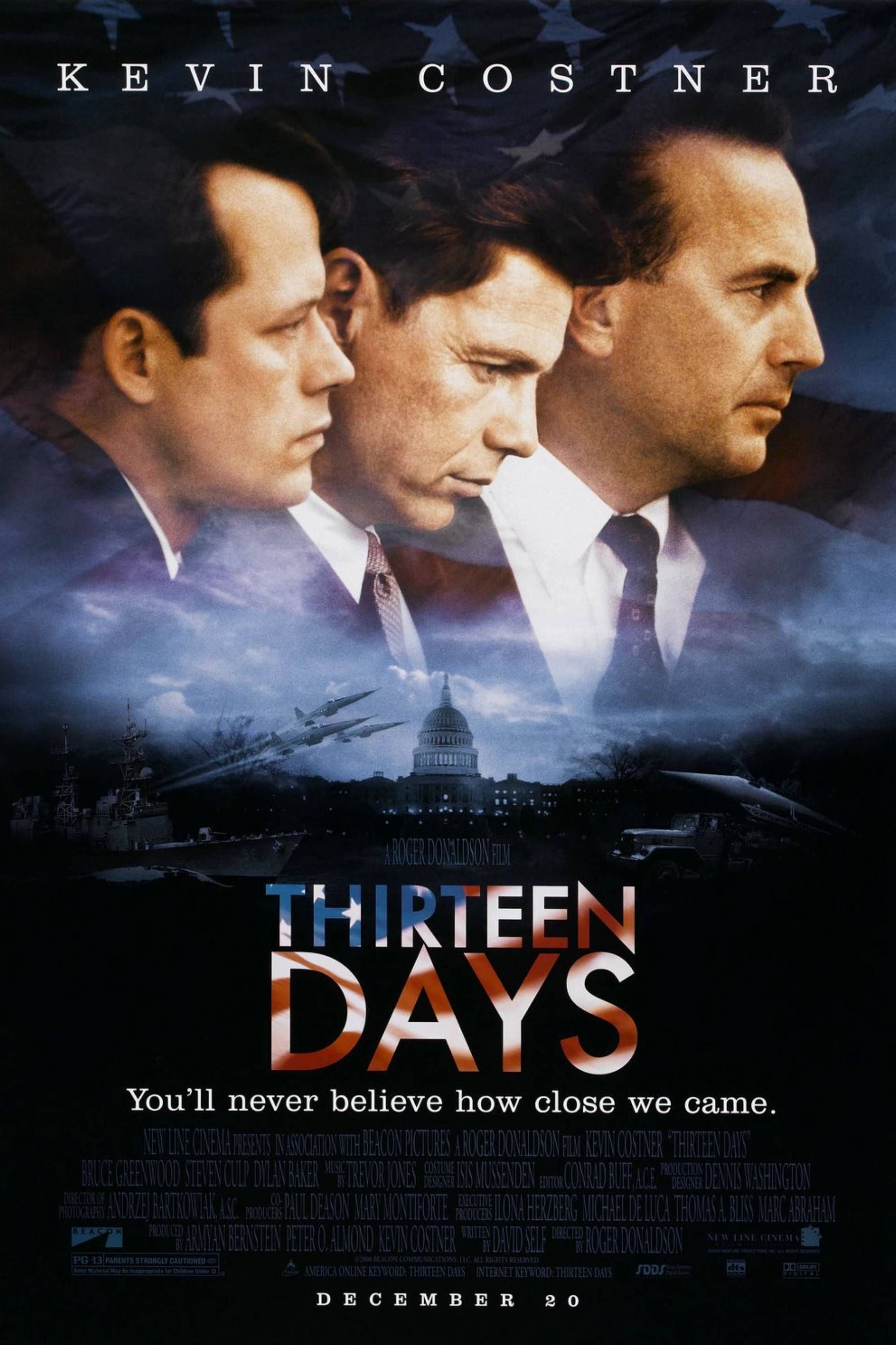 Thirteen Days (2000) - Poster - Kevin Costner As President