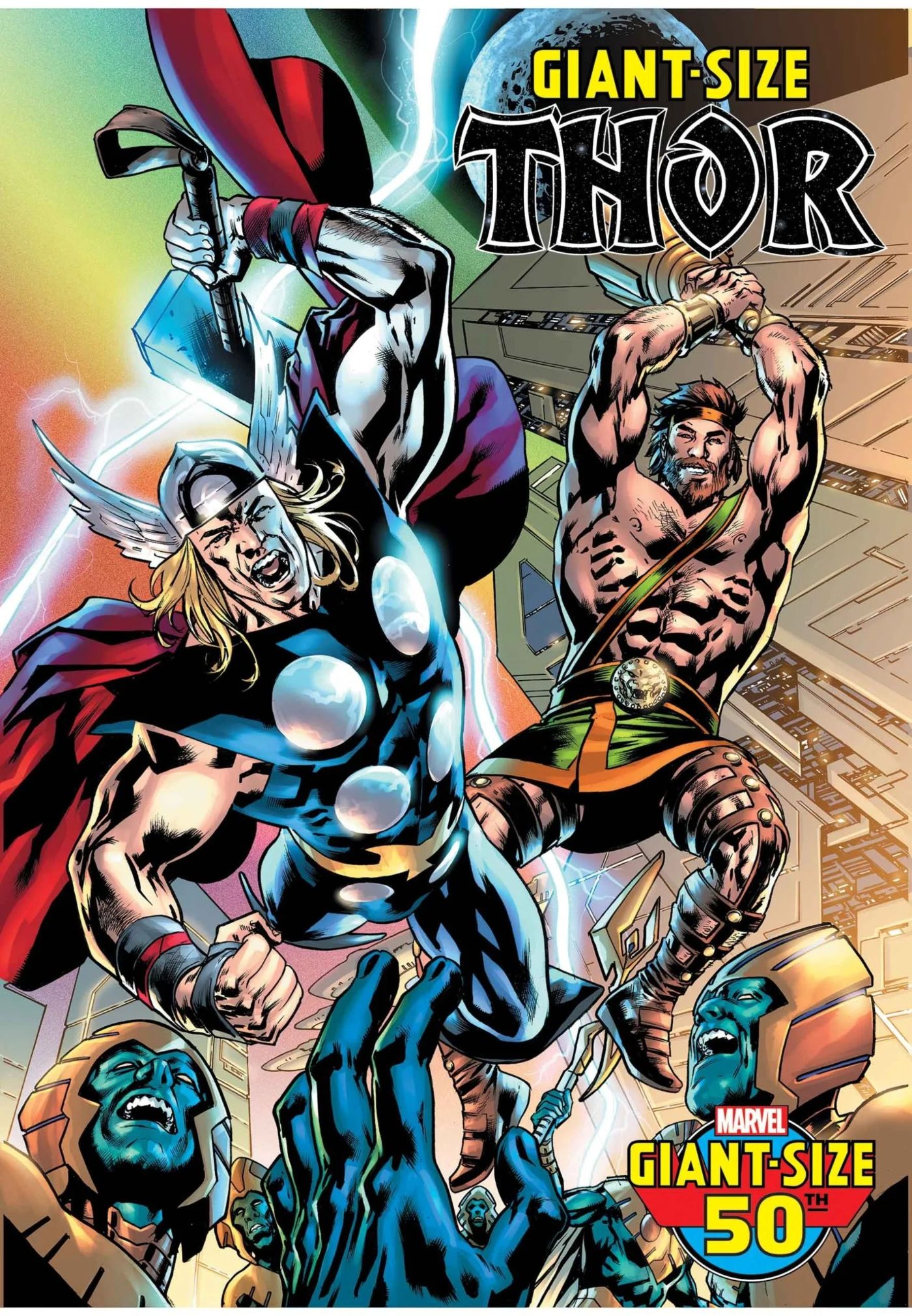 Main Marvel Comics cover for Giant-Size Thor #1.