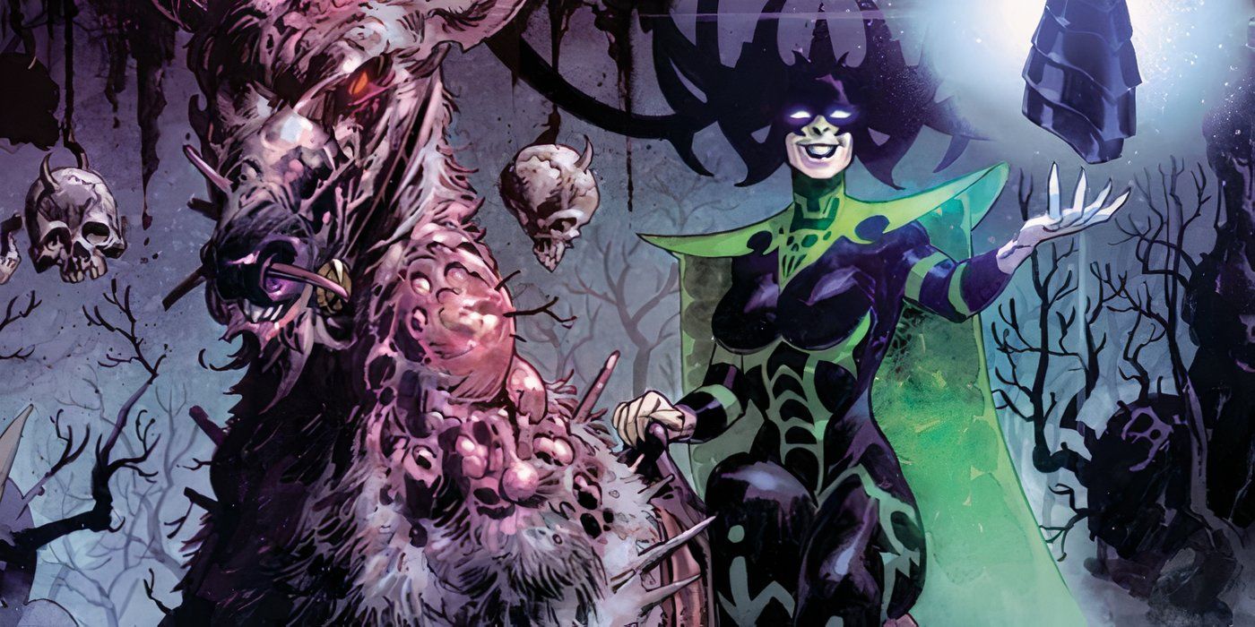 A irmã de Thor, Hela, da Marvel Comics.