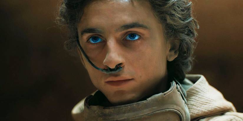 A Closeup of Timothée Chalamet as Paul Atreides in Dune Part Two
