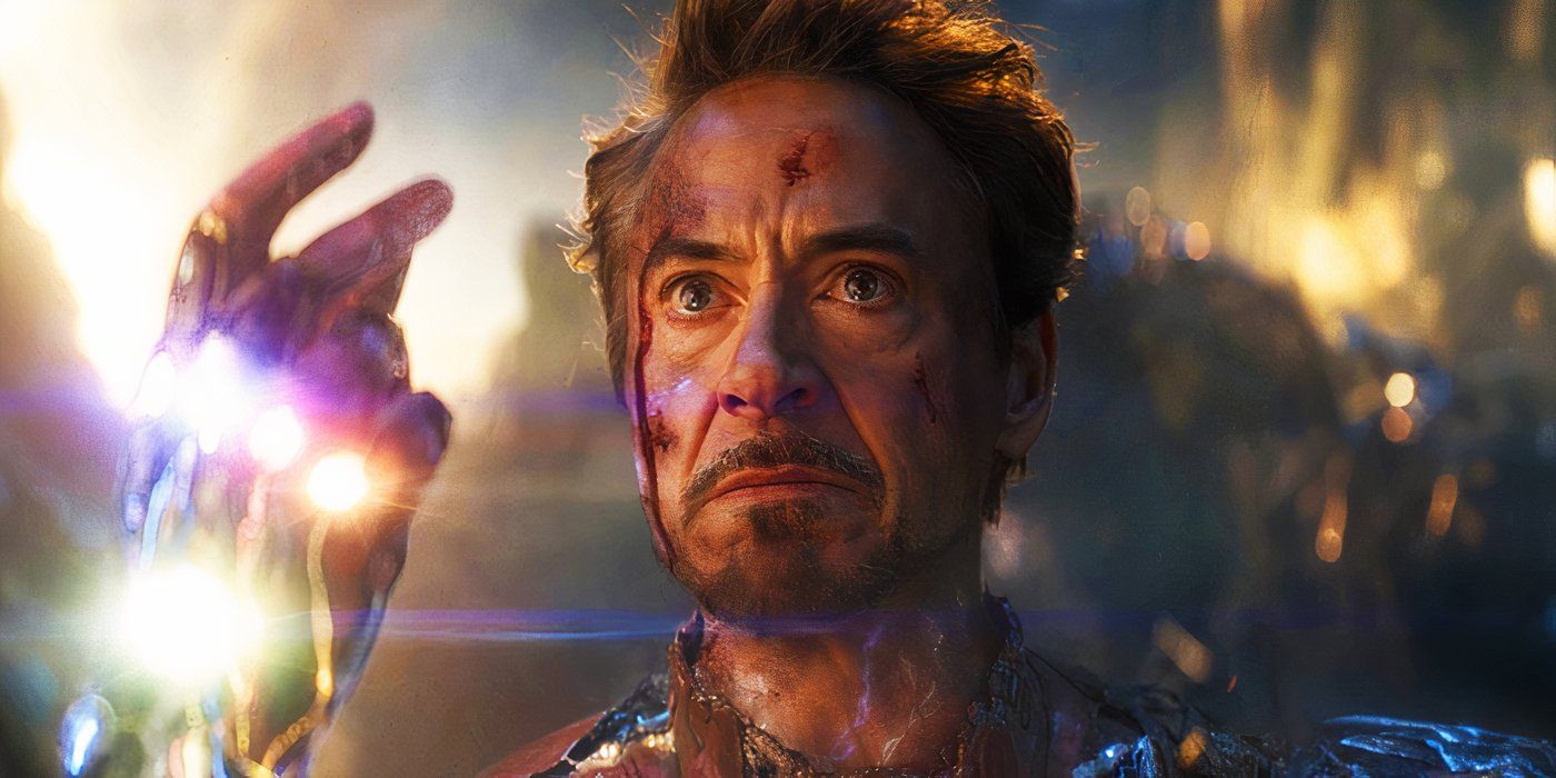Tony Stark prestes a usar as Joias do Infinito em Vingadores Ultimato