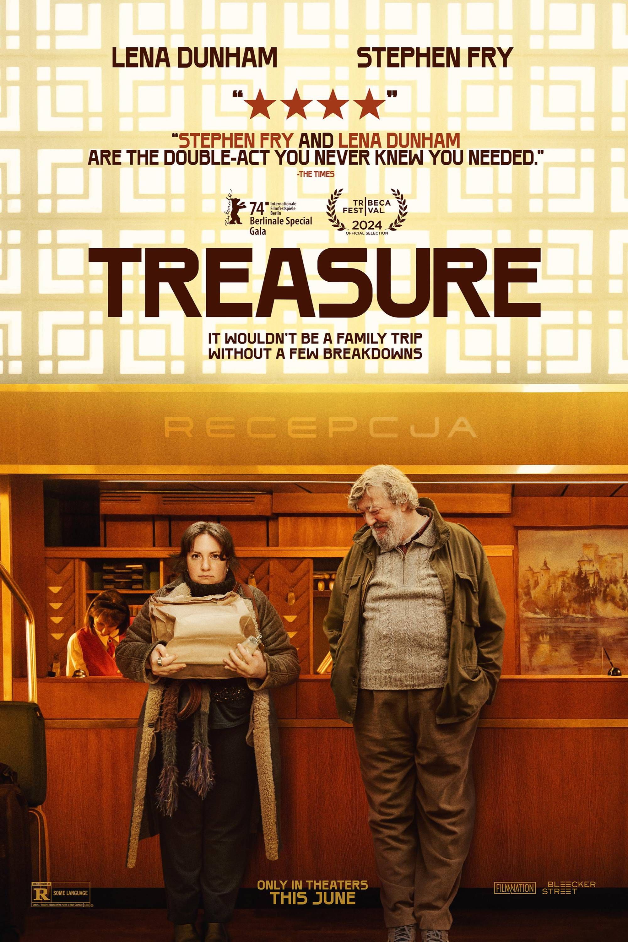 Treasure (2024) - Poster - Lena Dunham & Stephen Fry