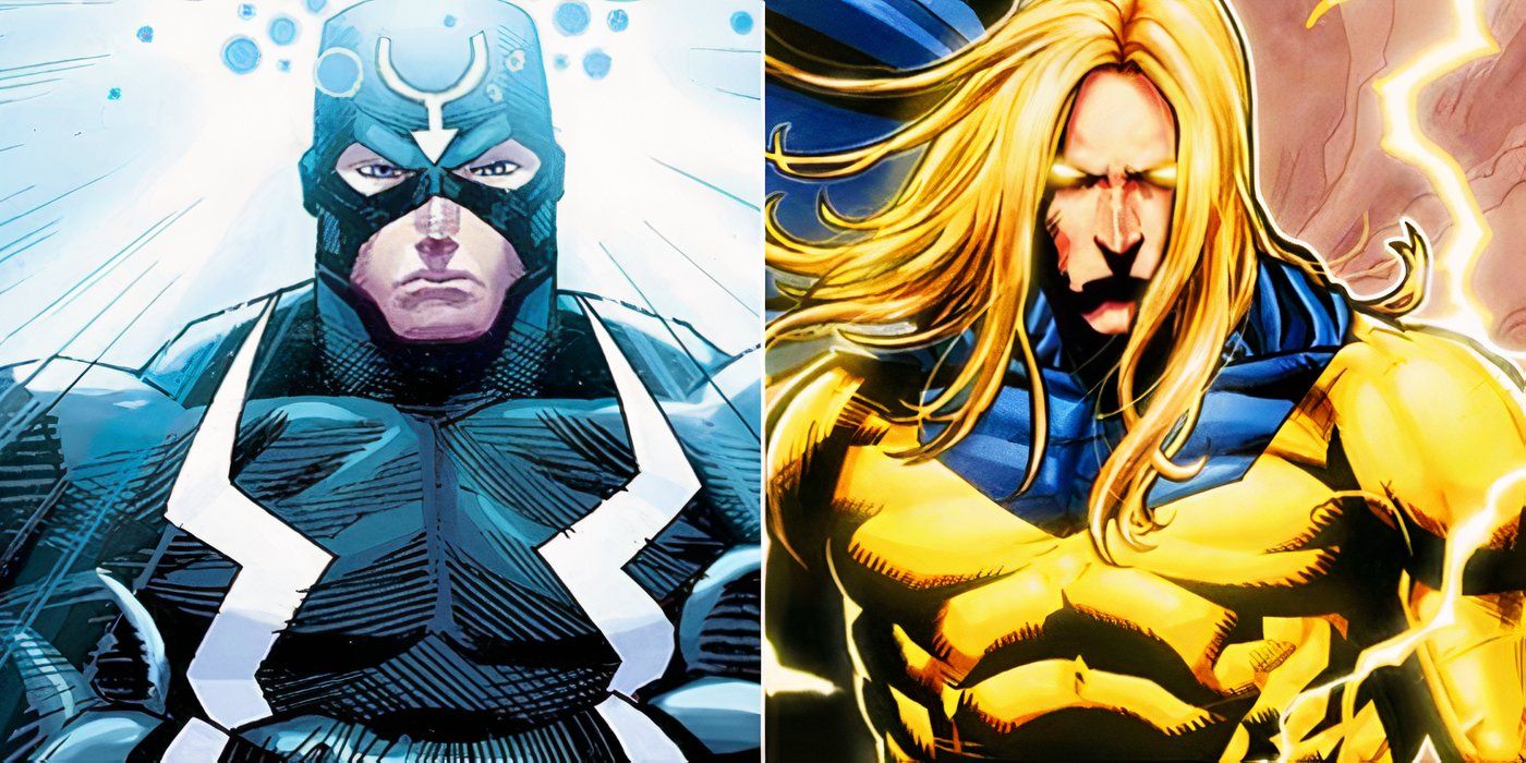 Black Bolt and Sentry side-by-side.