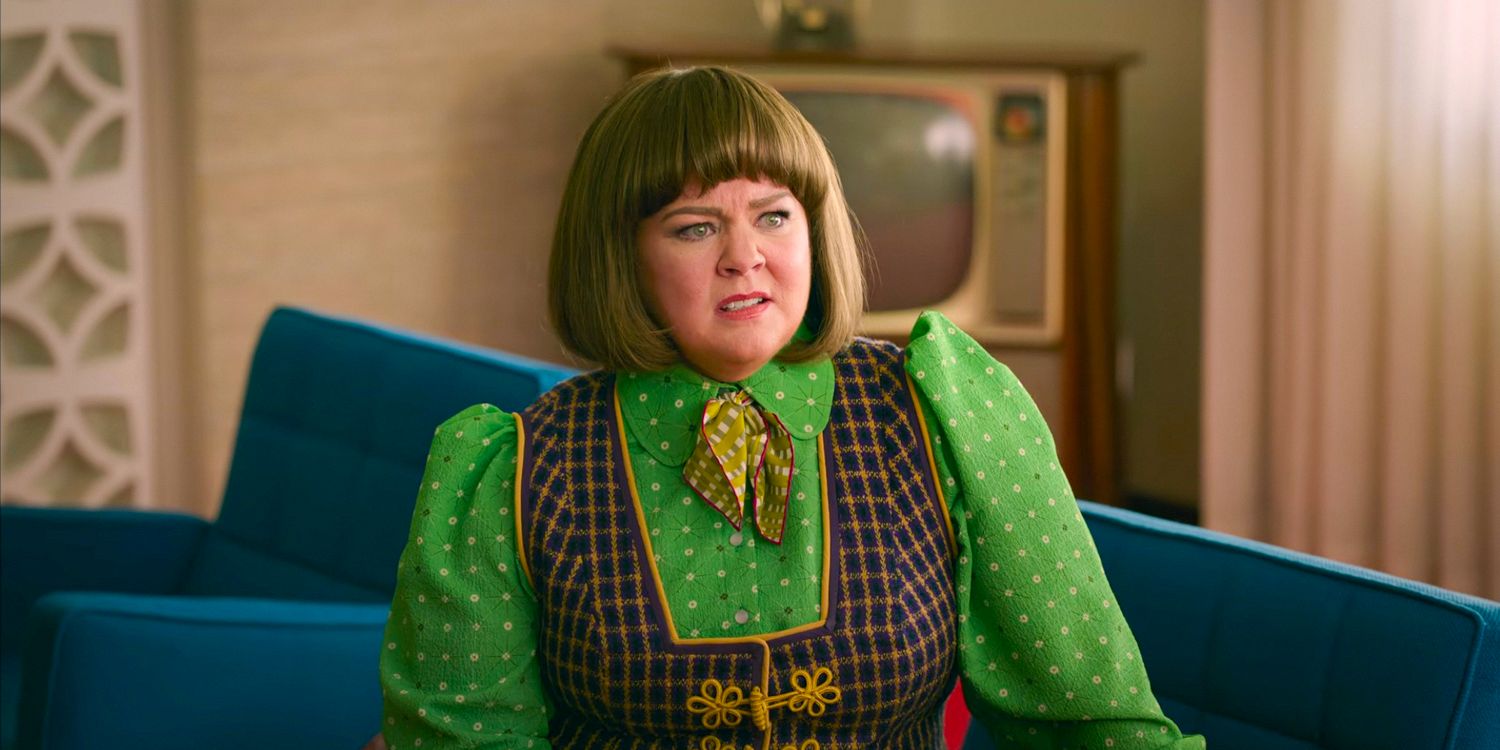 Donna Stankowski (Melissa McCarthy) with an expression of displeasure in Unfrosted: The Pop-Tart Story