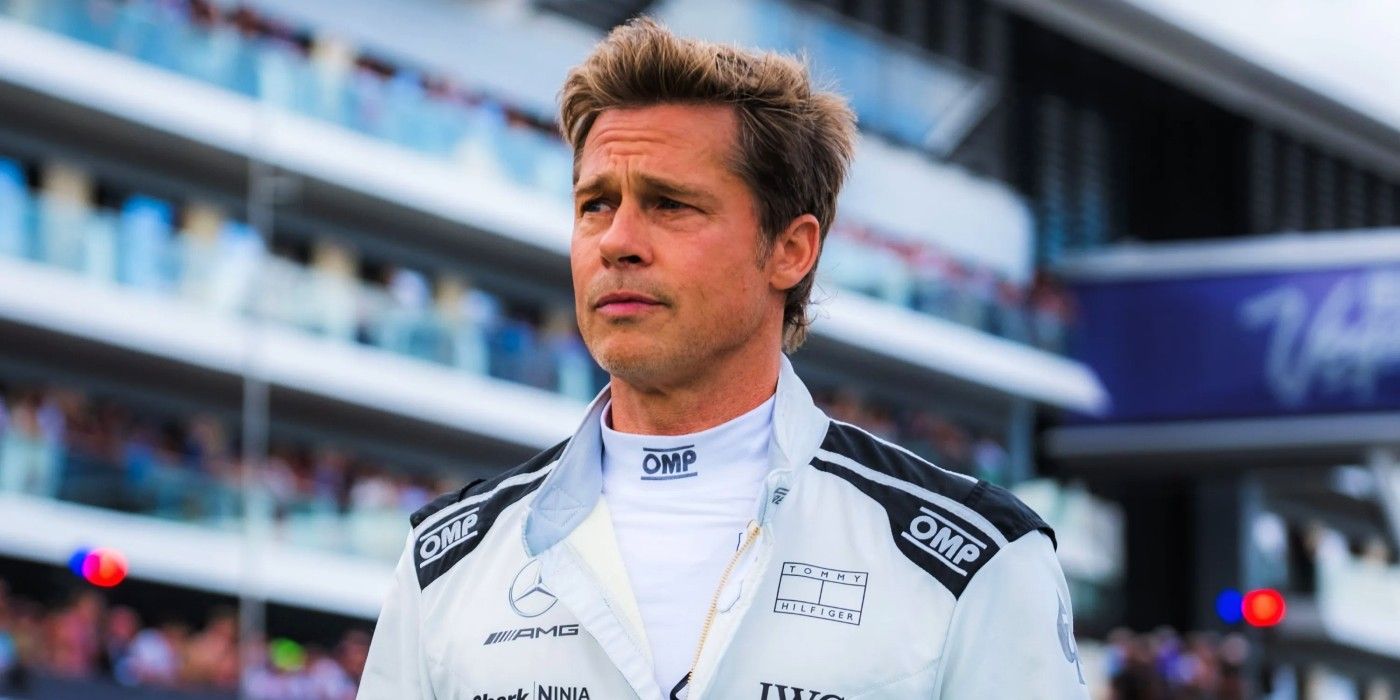 Brad Pitt in the Formula One movie