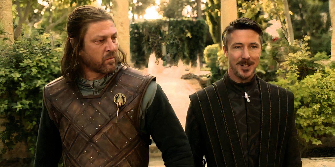 Petyr Baelish telling Ned Stark not to trust him in Game of Thrones