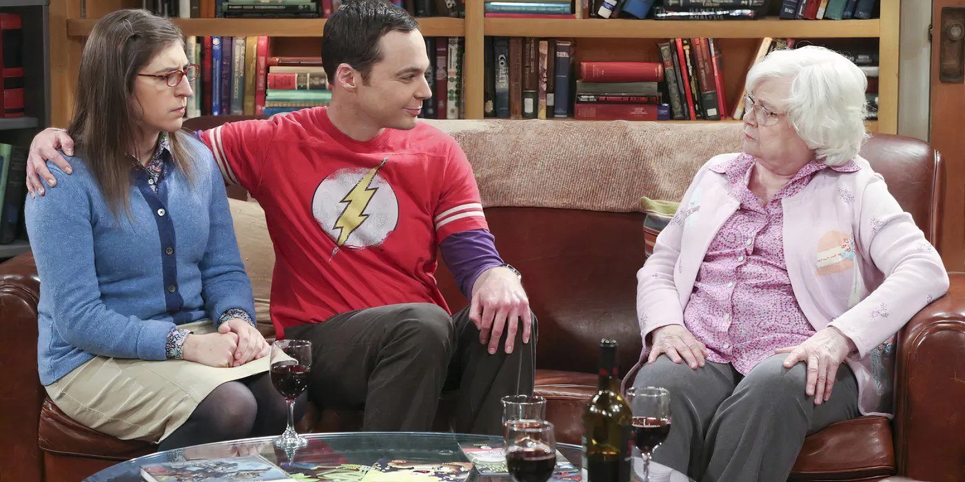 Sheldon's Meemaw Connie meeting Amy for the first time in The Big Bang Theory