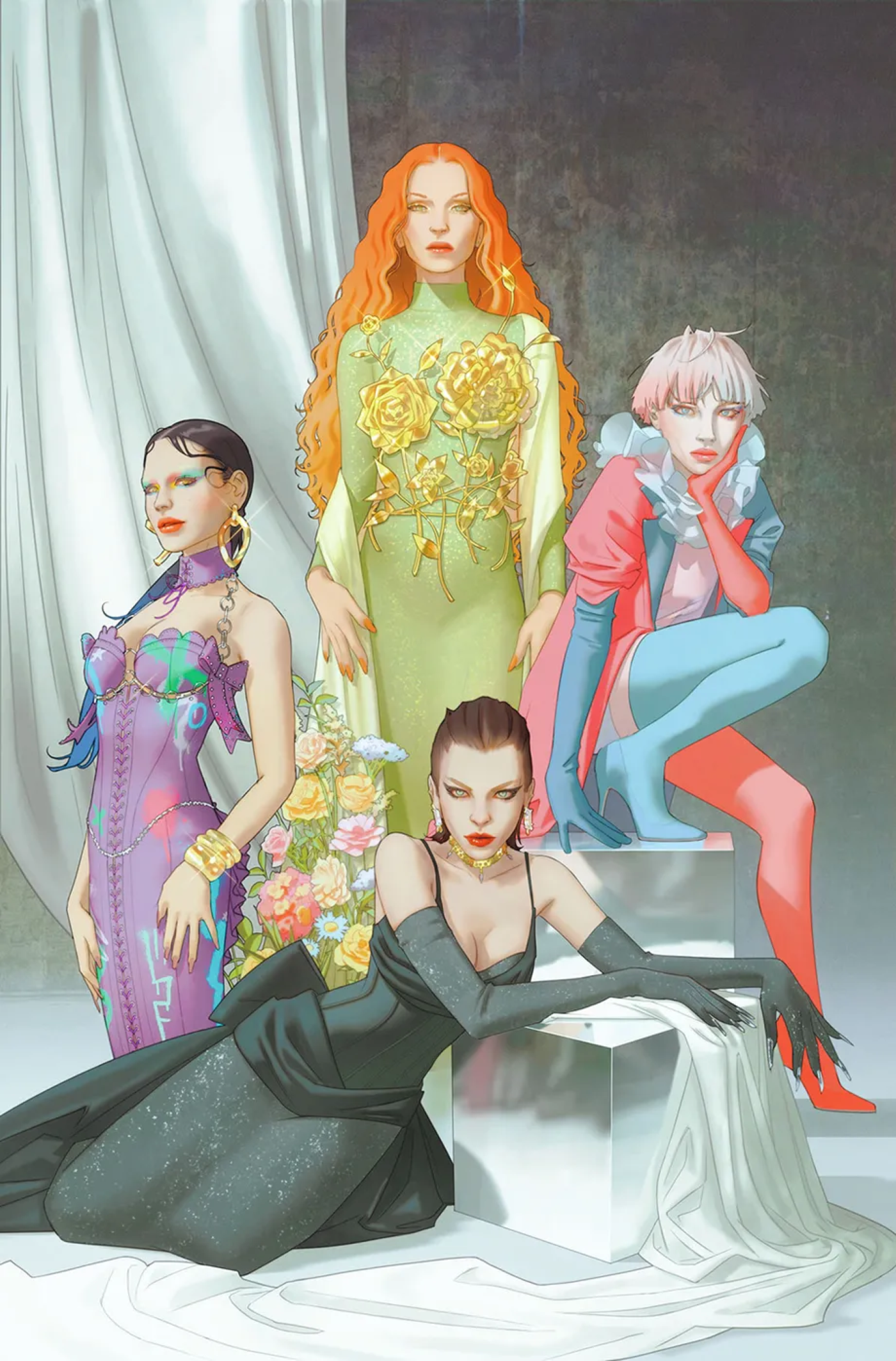 VARIANT COVERS BY W. SCOTT FORBES Gotham City Sirens Harley Quinn Poison Ivy Catwoman Punchline