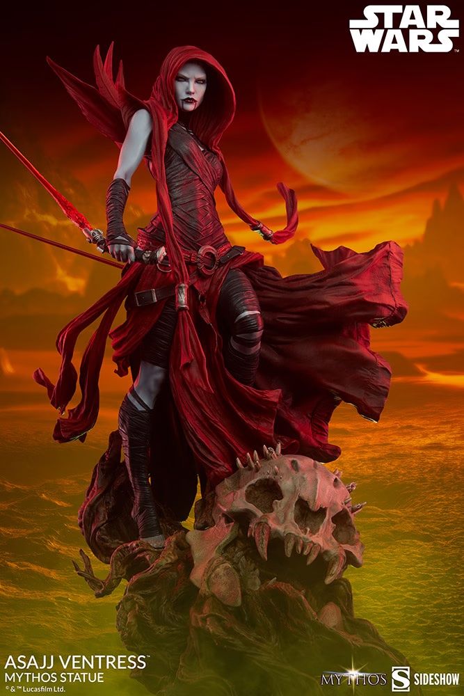 Incredible New Asajj Ventress Statue Captures A Nightsister's Fury