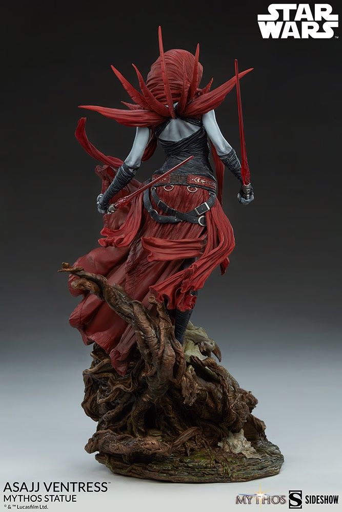 Incredible New Asajj Ventress Statue Captures A Nightsister's Fury