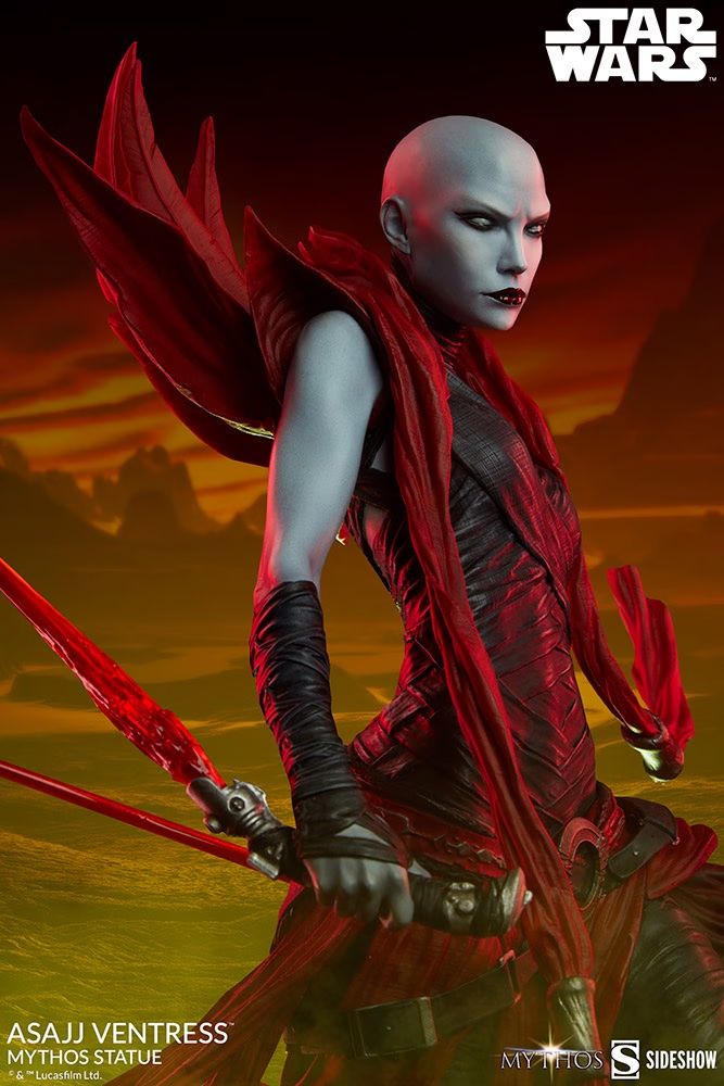 Incredible New Asajj Ventress Statue Captures A Nightsister's Fury