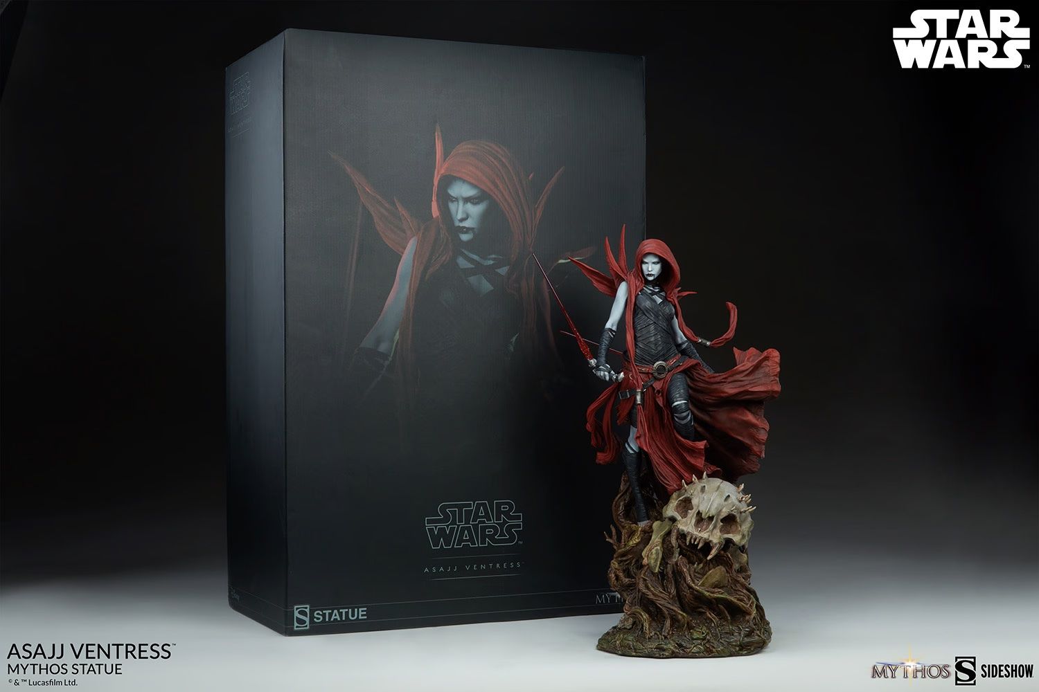 Incredible New Asajj Ventress Statue Captures A Nightsister's Fury