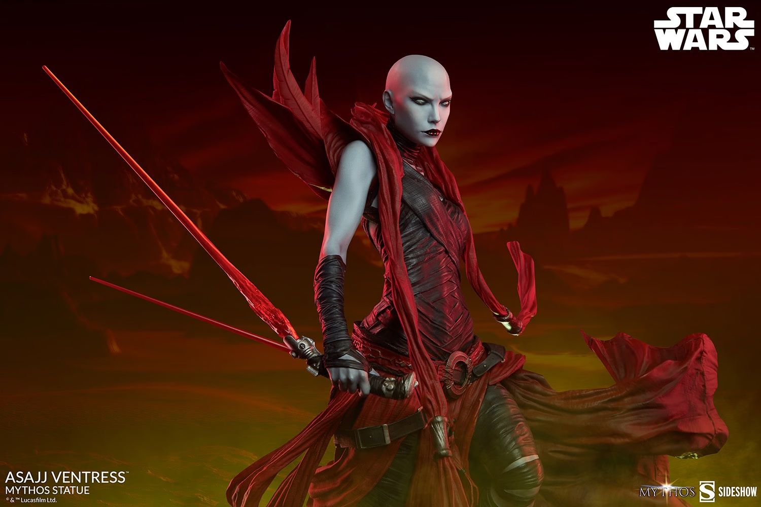 Incredible New Asajj Ventress Statue Captures A Nightsister's Fury