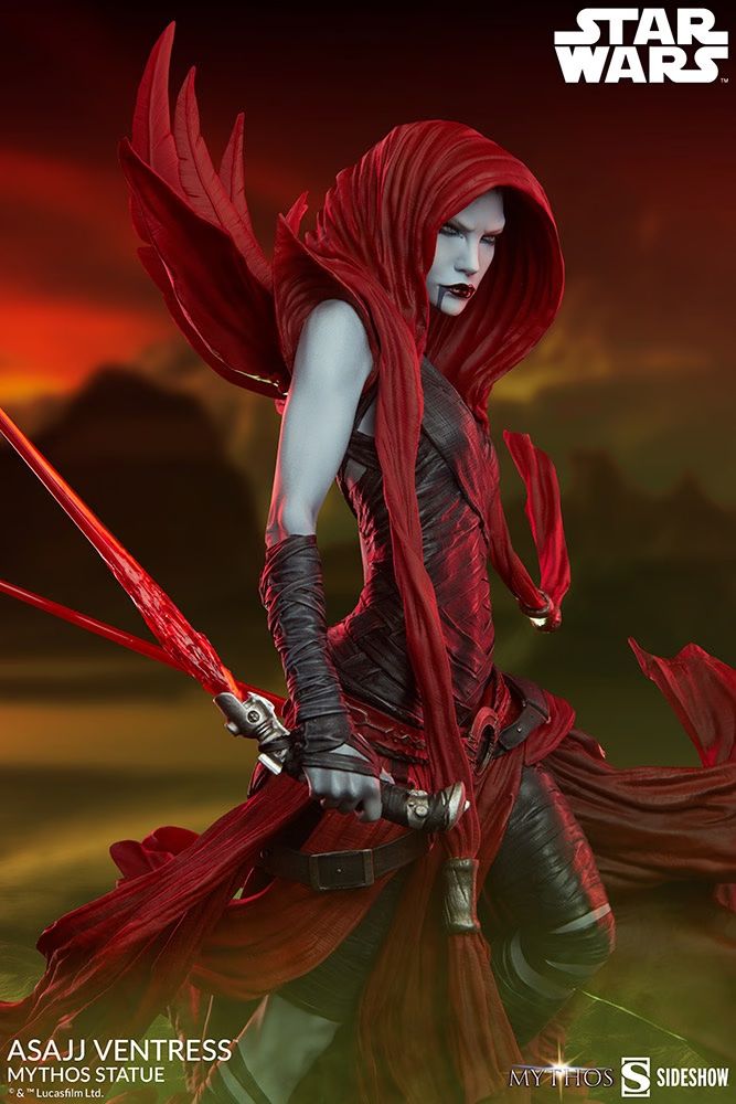 Incredible New Asajj Ventress Statue Captures A Nightsister's Fury