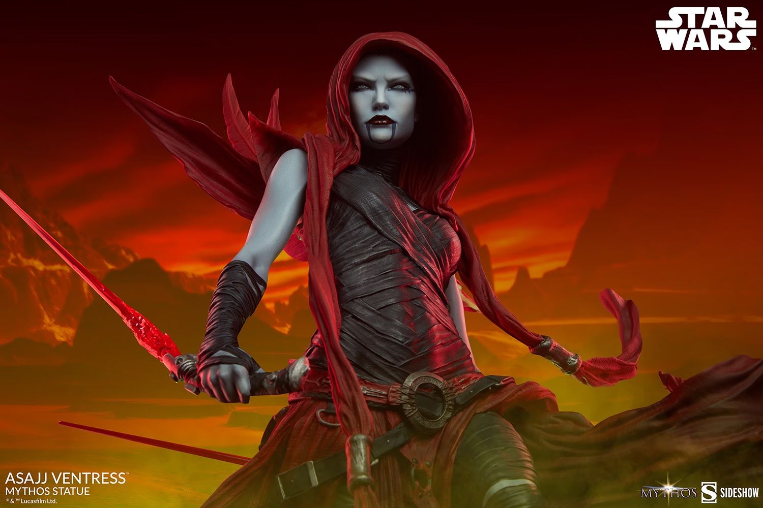 Incredible New Asajj Ventress Statue Captures A Nightsister's Fury