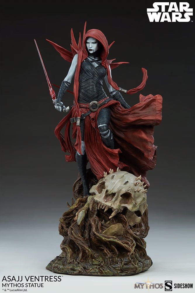 Incredible New Asajj Ventress Statue Captures A Nightsister's Fury