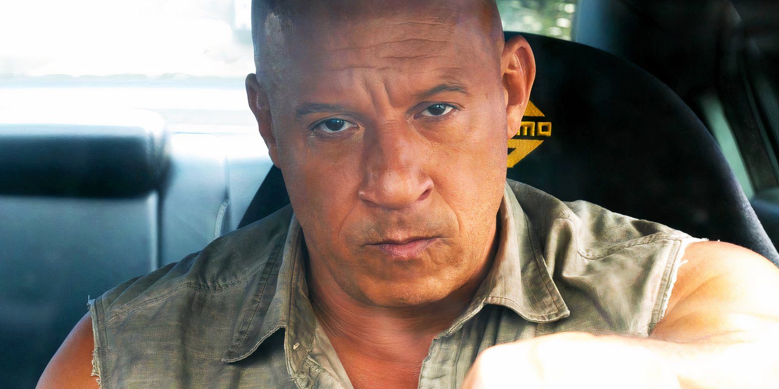 Vin Diesel looking serious as Dom Toretto in Fast X
