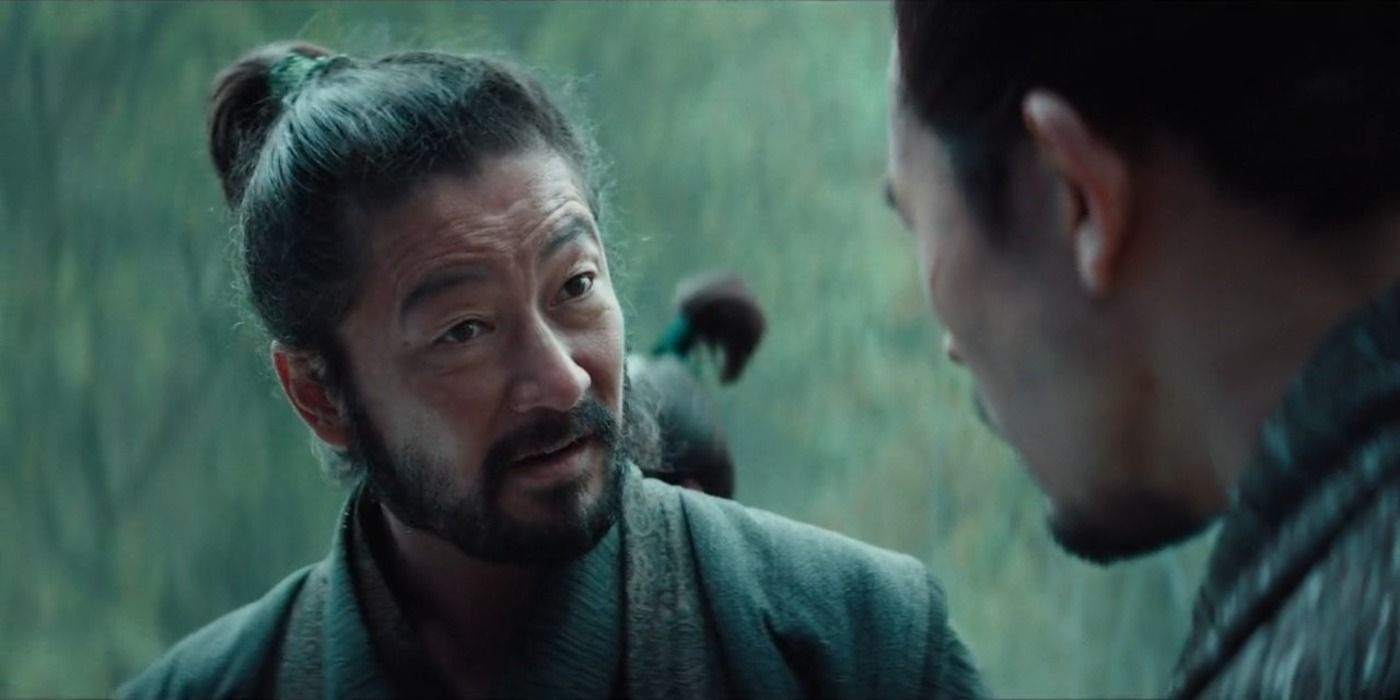 Tadanobu Asano as Kashigi Yabushige in Shogun Chapter One: Anjin