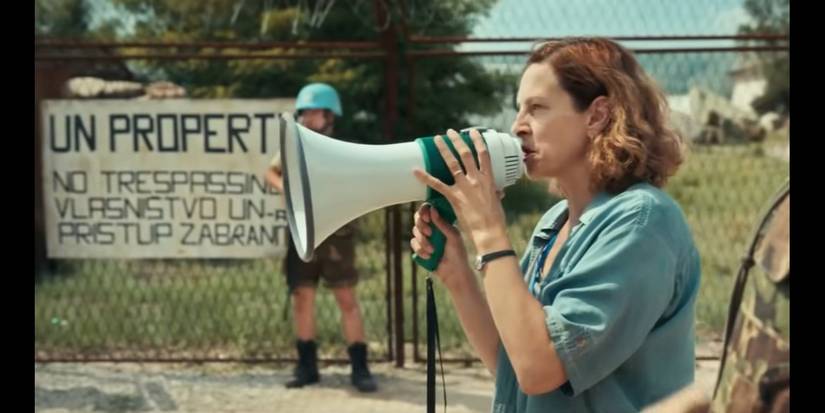 Jasna Đuričić as Aida Selmanagić in Quo Vadis, Aida? (2020)