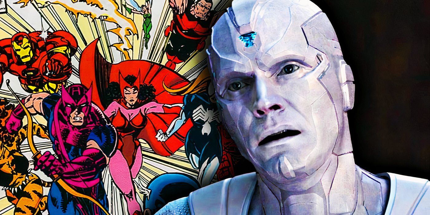 White Vision in WandaVision with the West Coast Avengers in Marvel Comics