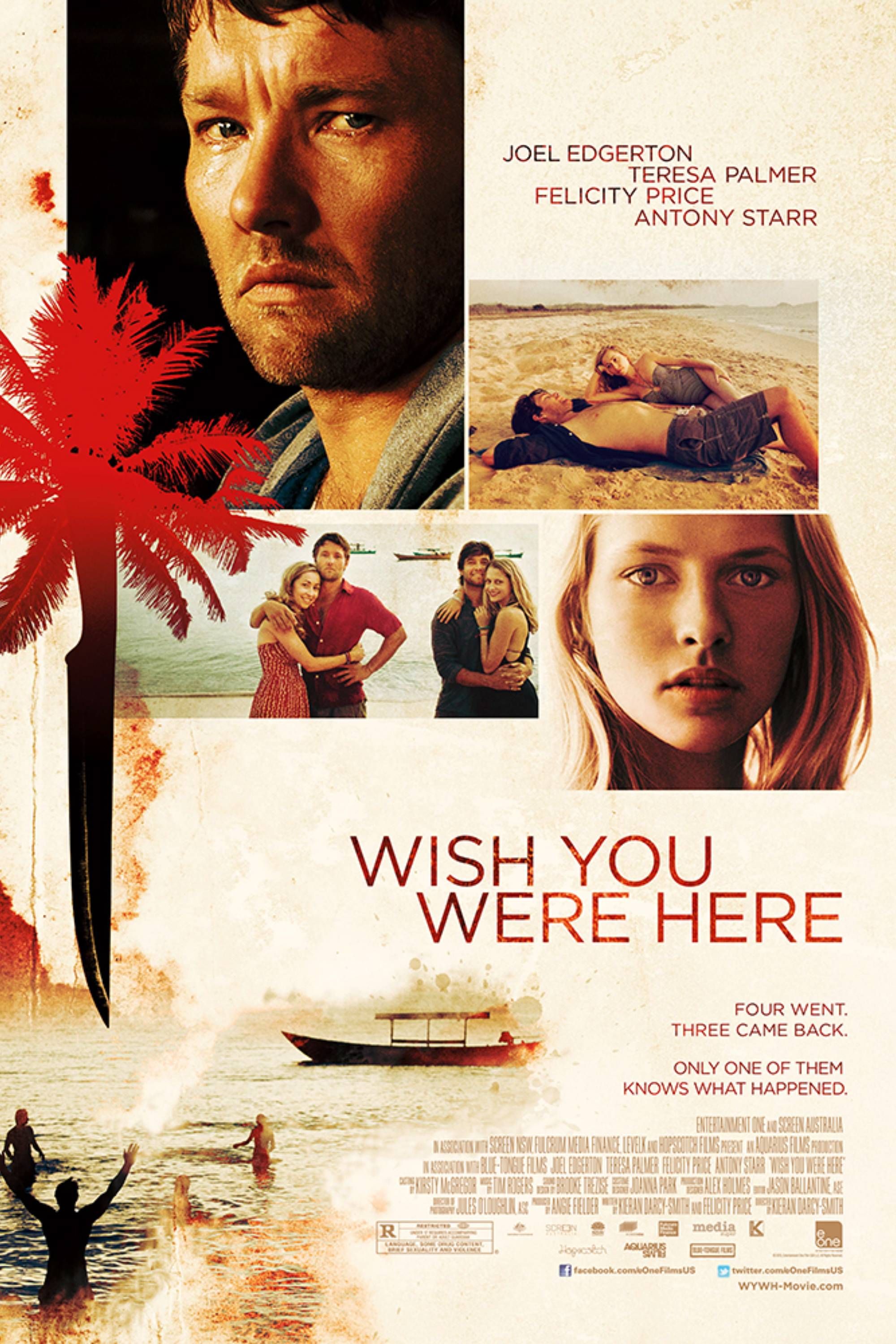 Wish You Were Here (2013) - Poster - Joel Edgerton &amp; Teresa Palmer