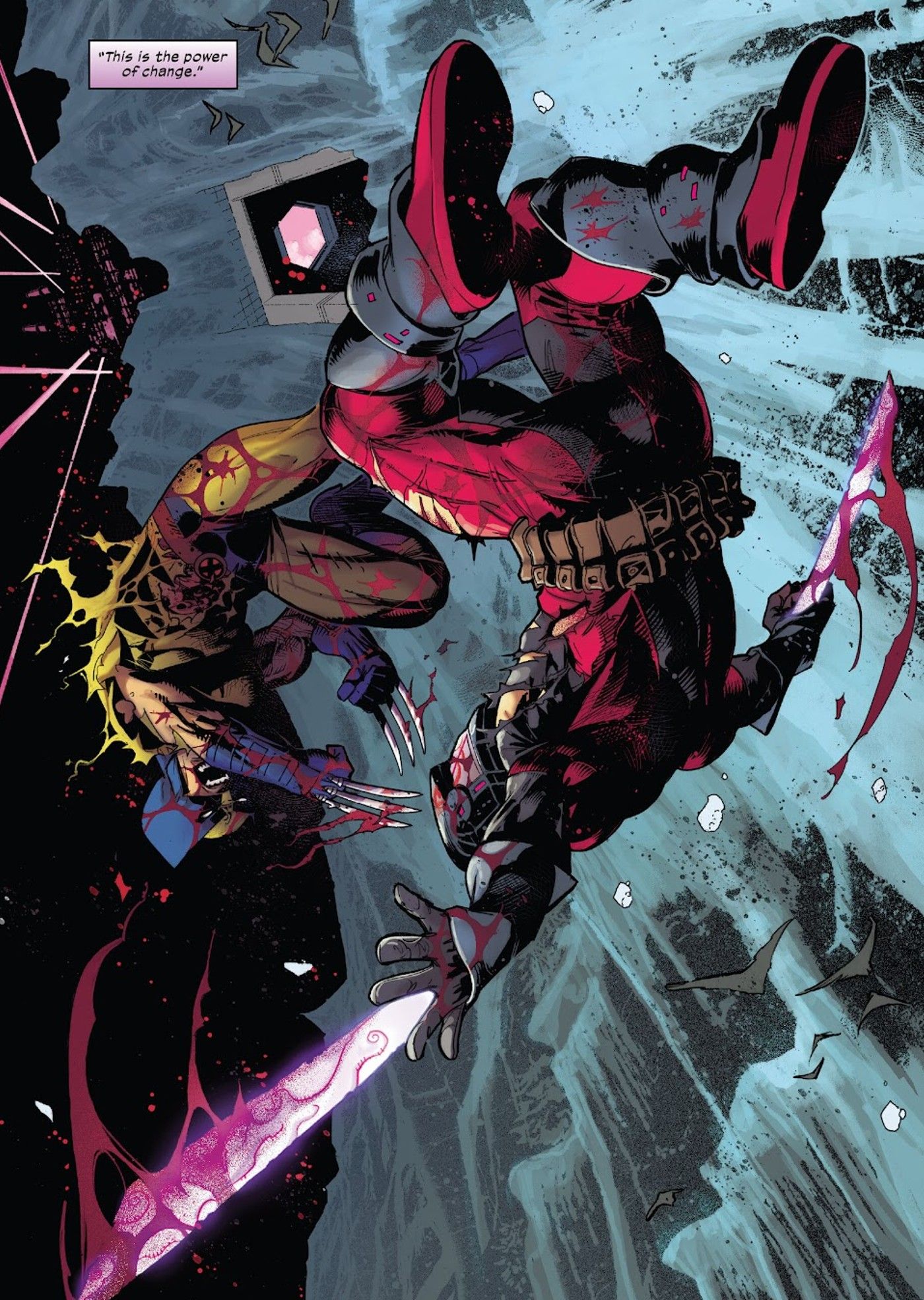 WOLVERINE FIGHTING DEADPOOL IN WWIII