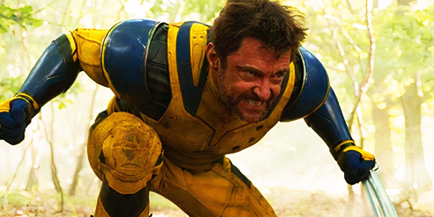 Wolverine fighting in the woods in Deadpool & Wolverine