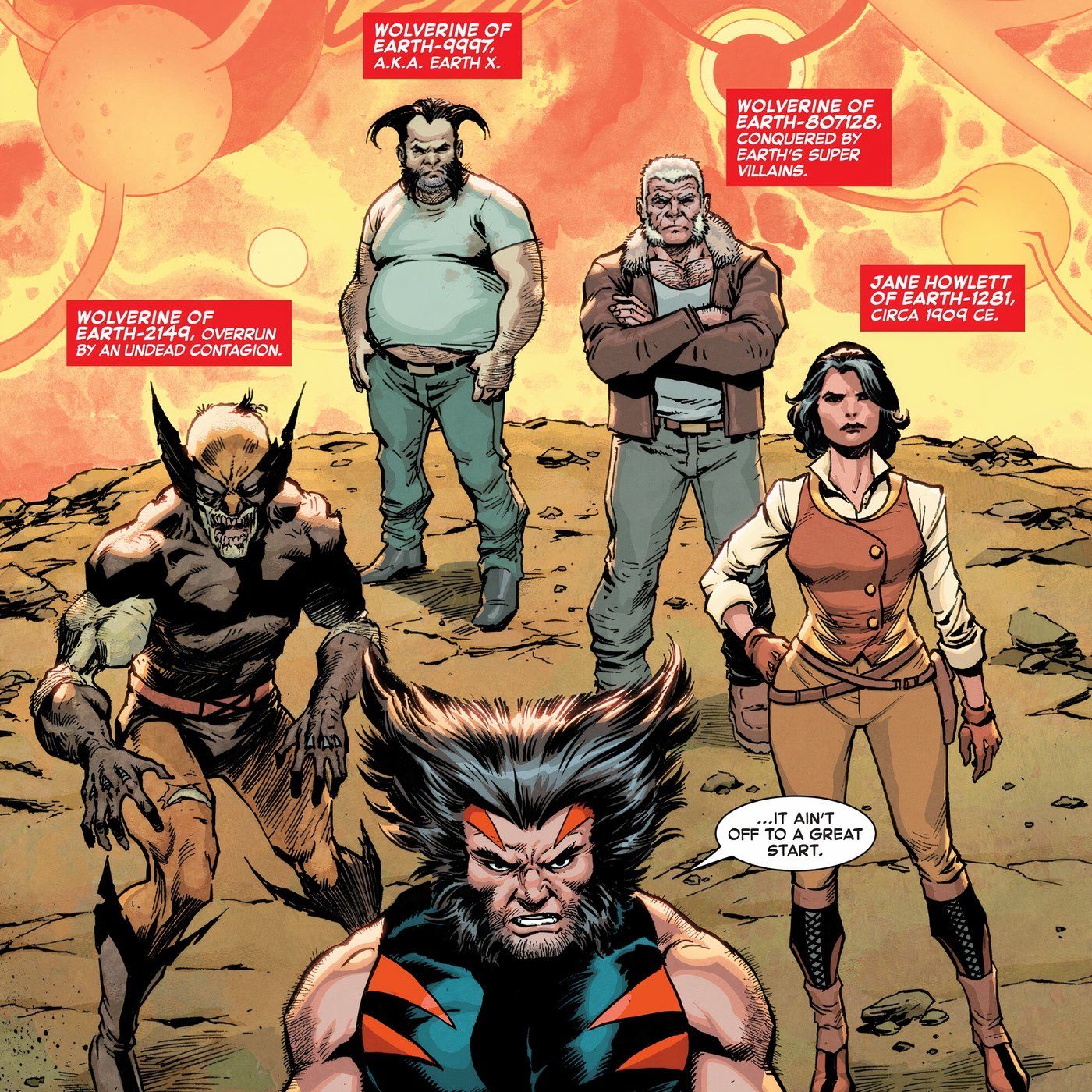 Os Wolverines em Arma X-Men.